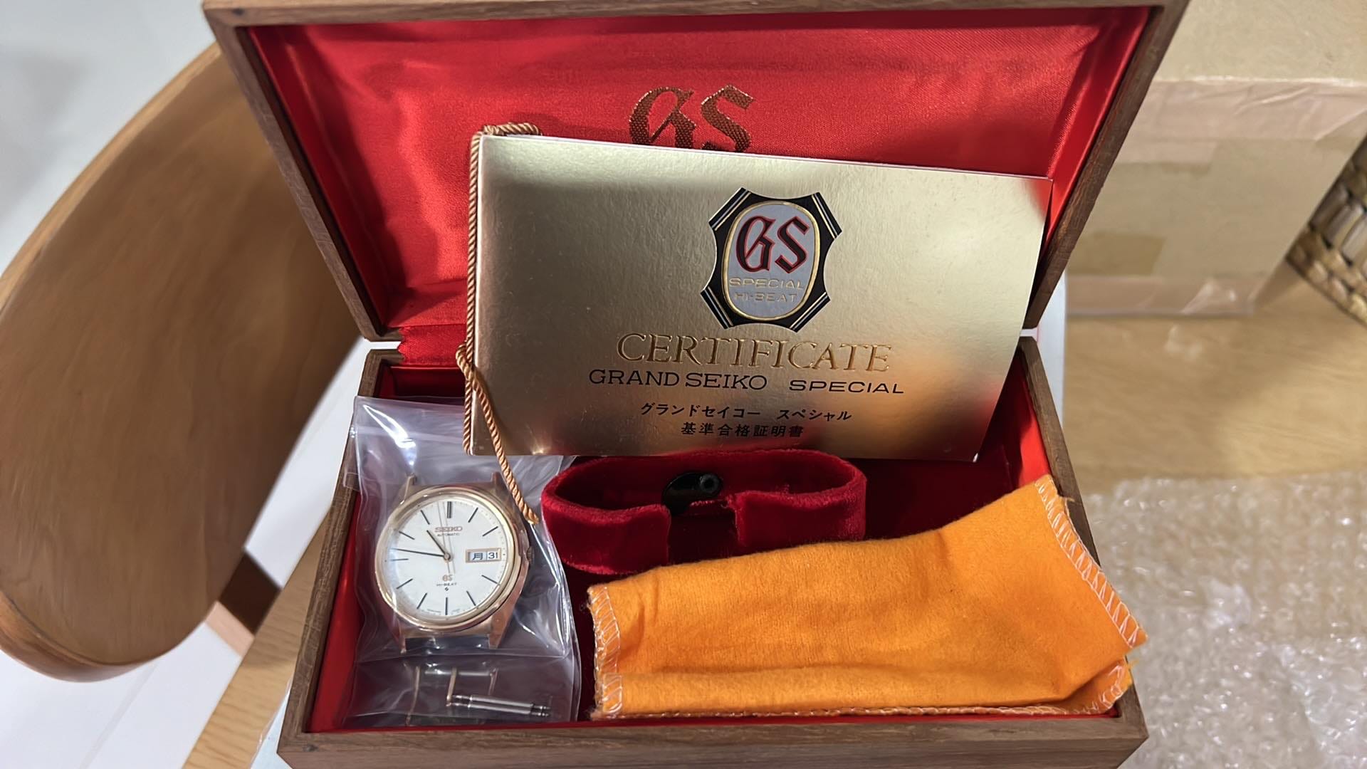 My 1973 Grand Seiko 5646-7010 with new custom made leather strap