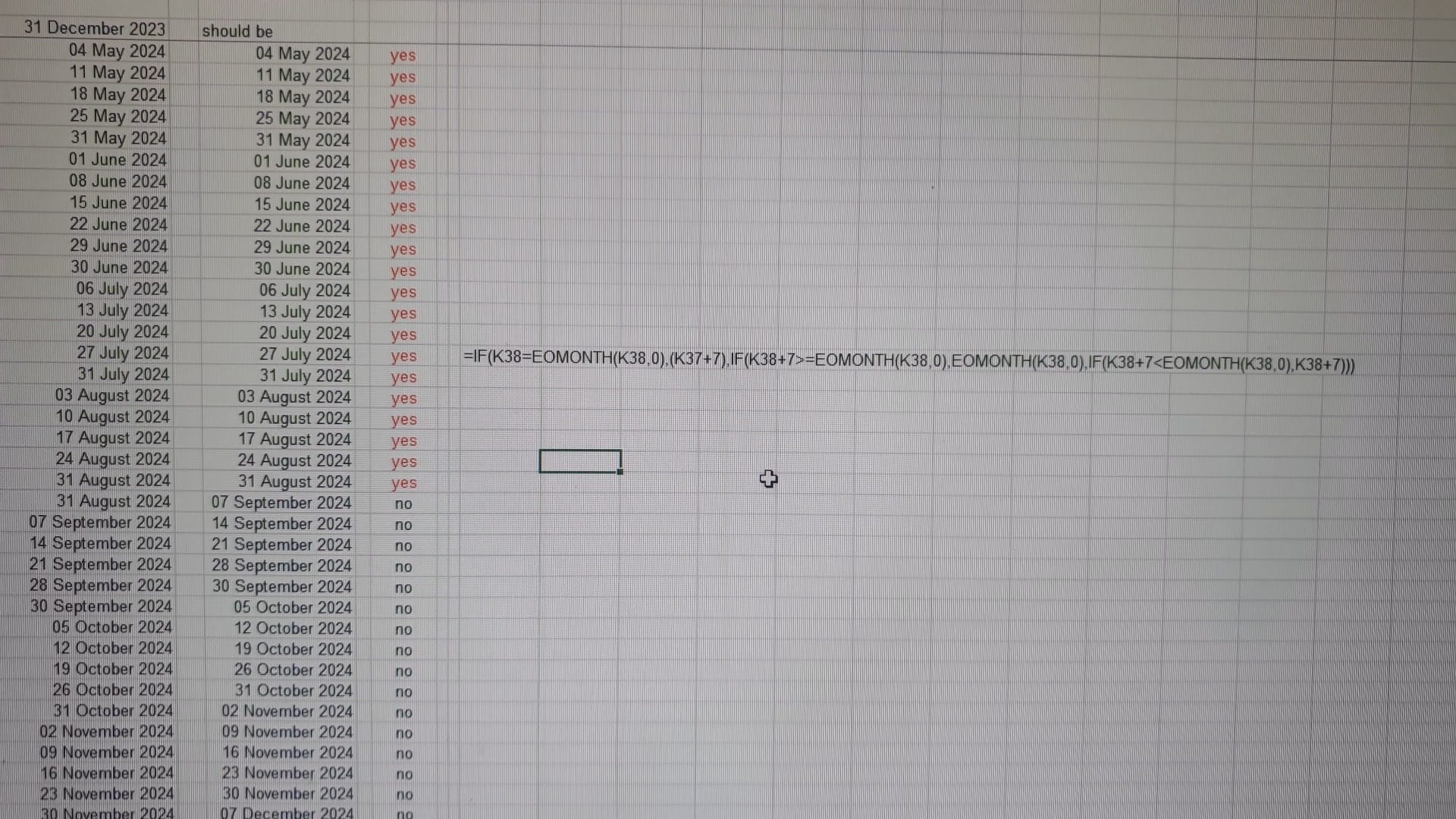 What can I do when my formulas disappear after a reset?
