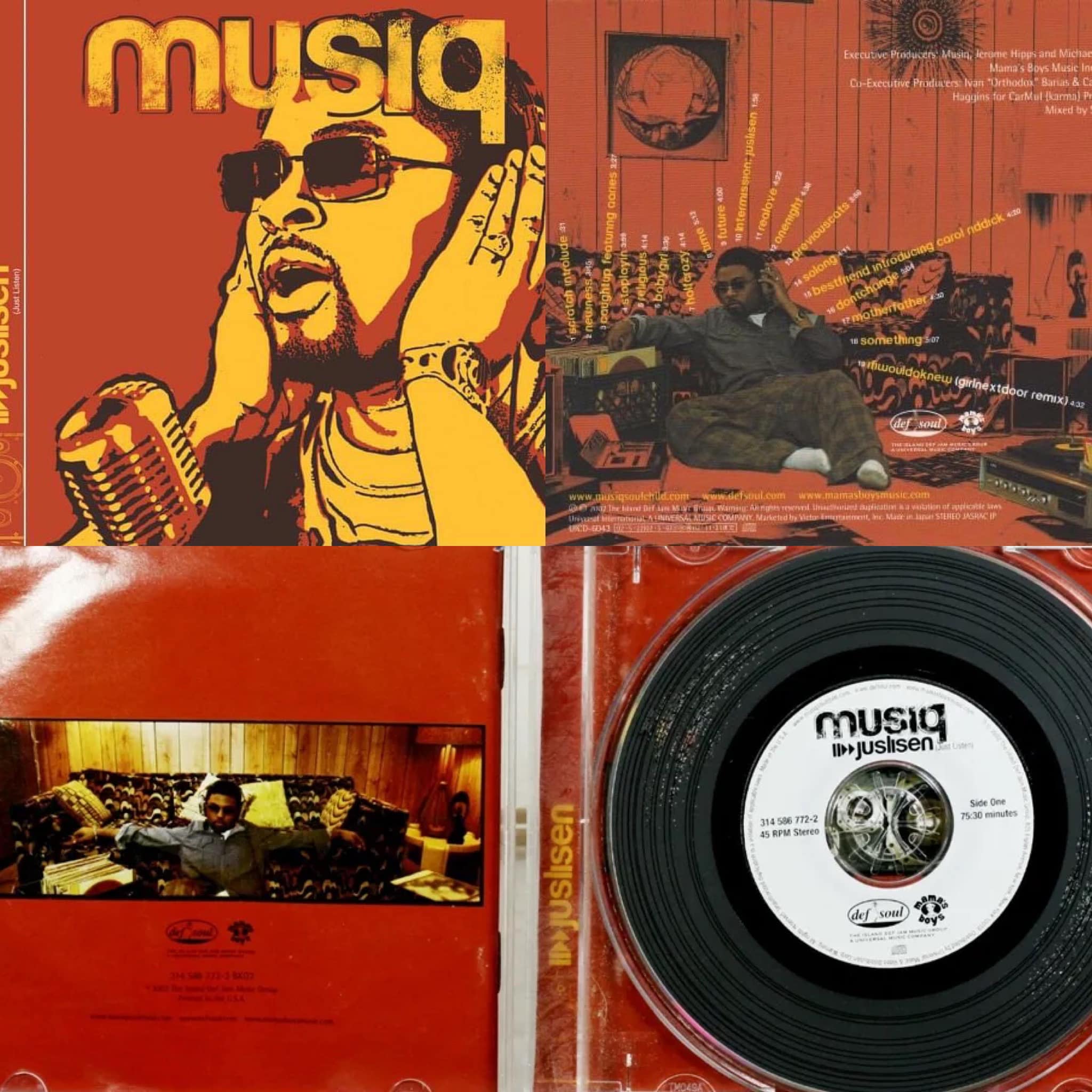 Musiq Soulchild released 'Juslisen' 23 years ago on May 7, 2002.