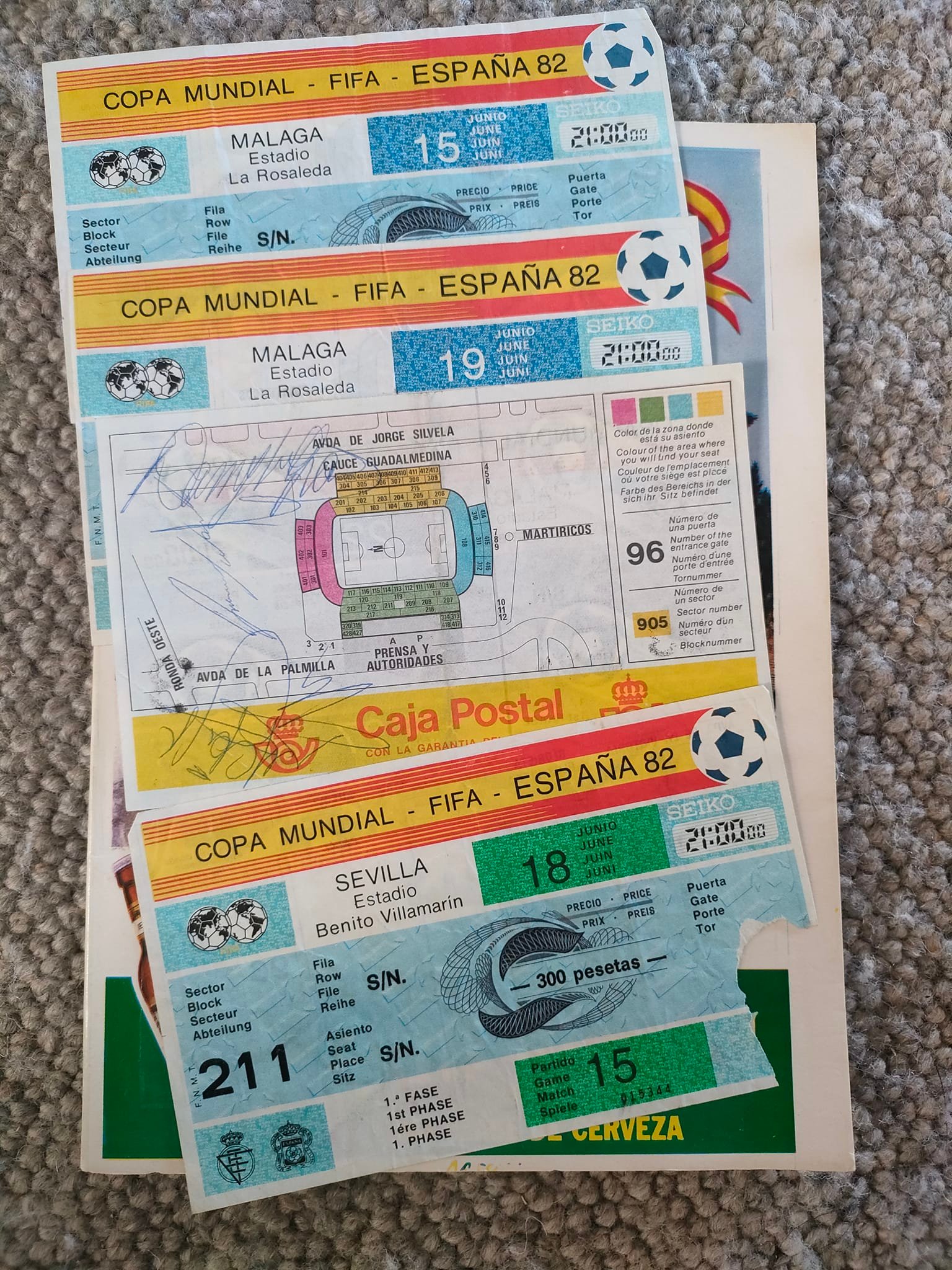 My ticket from the opening ceremony at France 98 ,Scotland v 