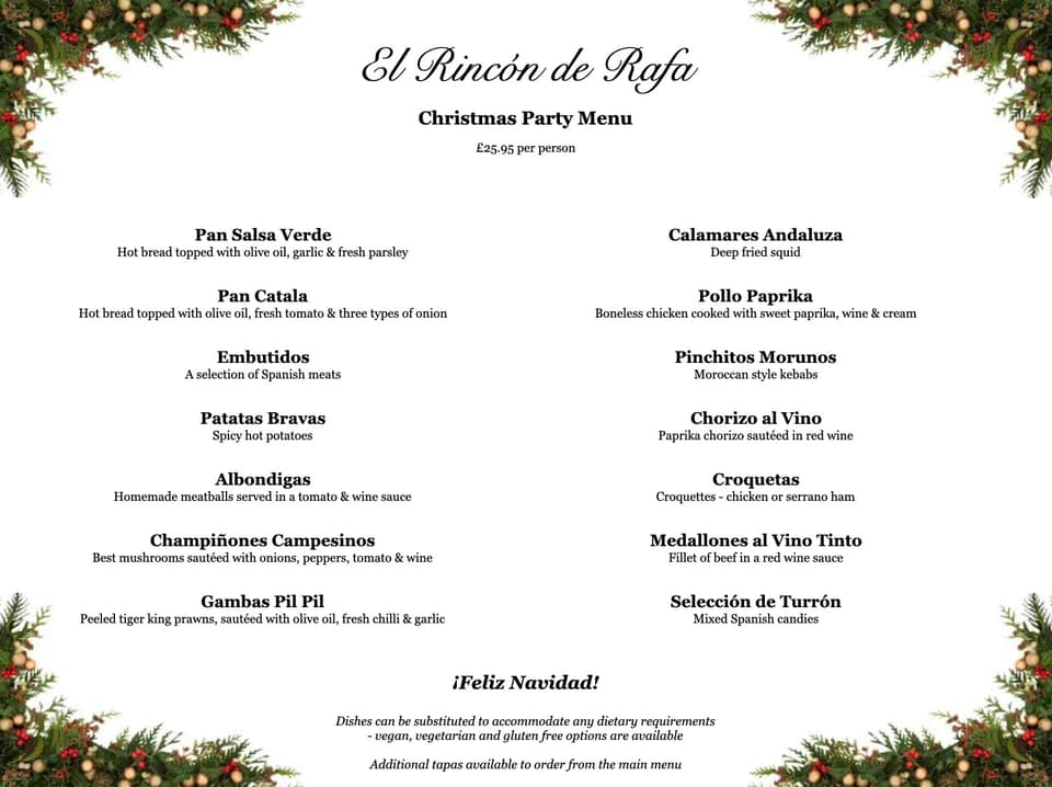 Introducing this year’s... - El Rincon de Rafa Manchester | Facebook