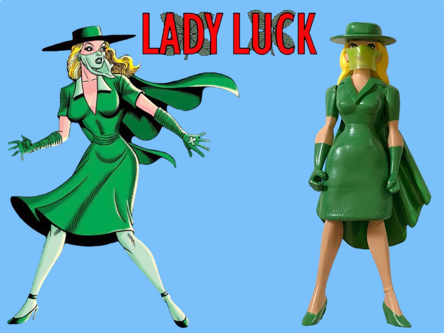 lady luck dress code (Quality Comics) custom by The Guff's Customs _okendo:syndication_key:CL136297079