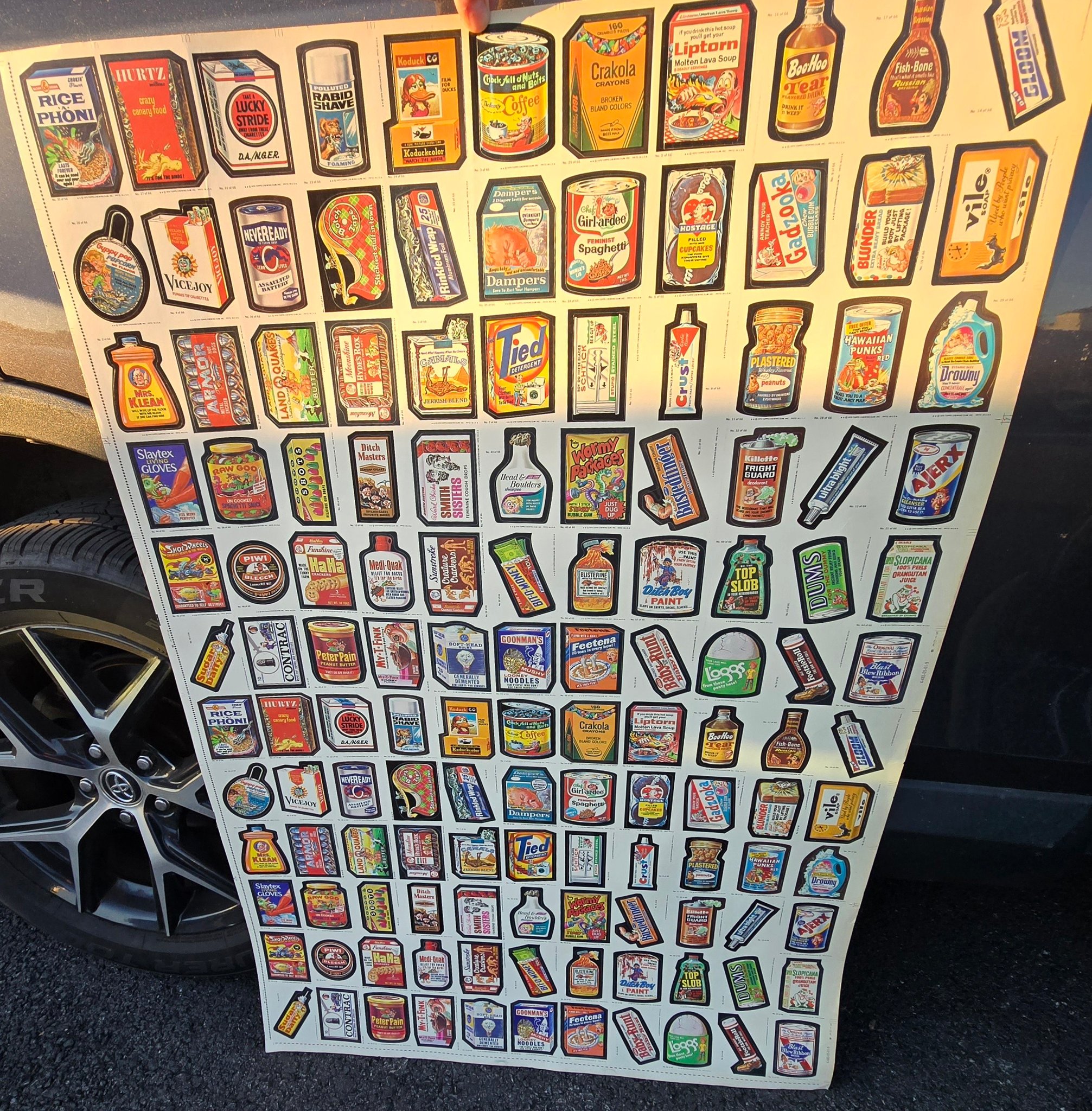 1979 Topps Wacky Packages series 1 uncut sheet for sale