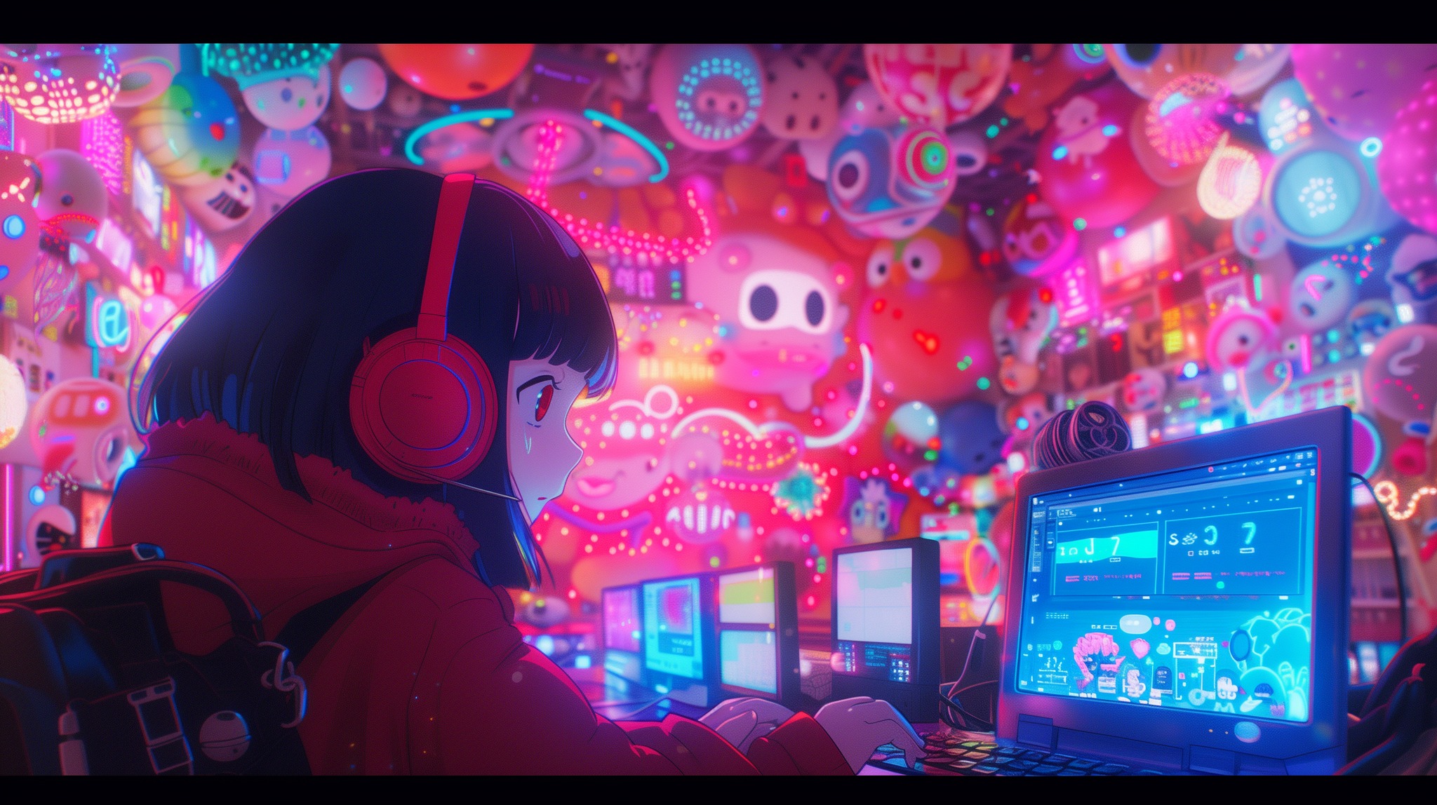 キュート・プログラマー 귀여운 프로그래머 A cute programmer #midjourney A cute Japanese