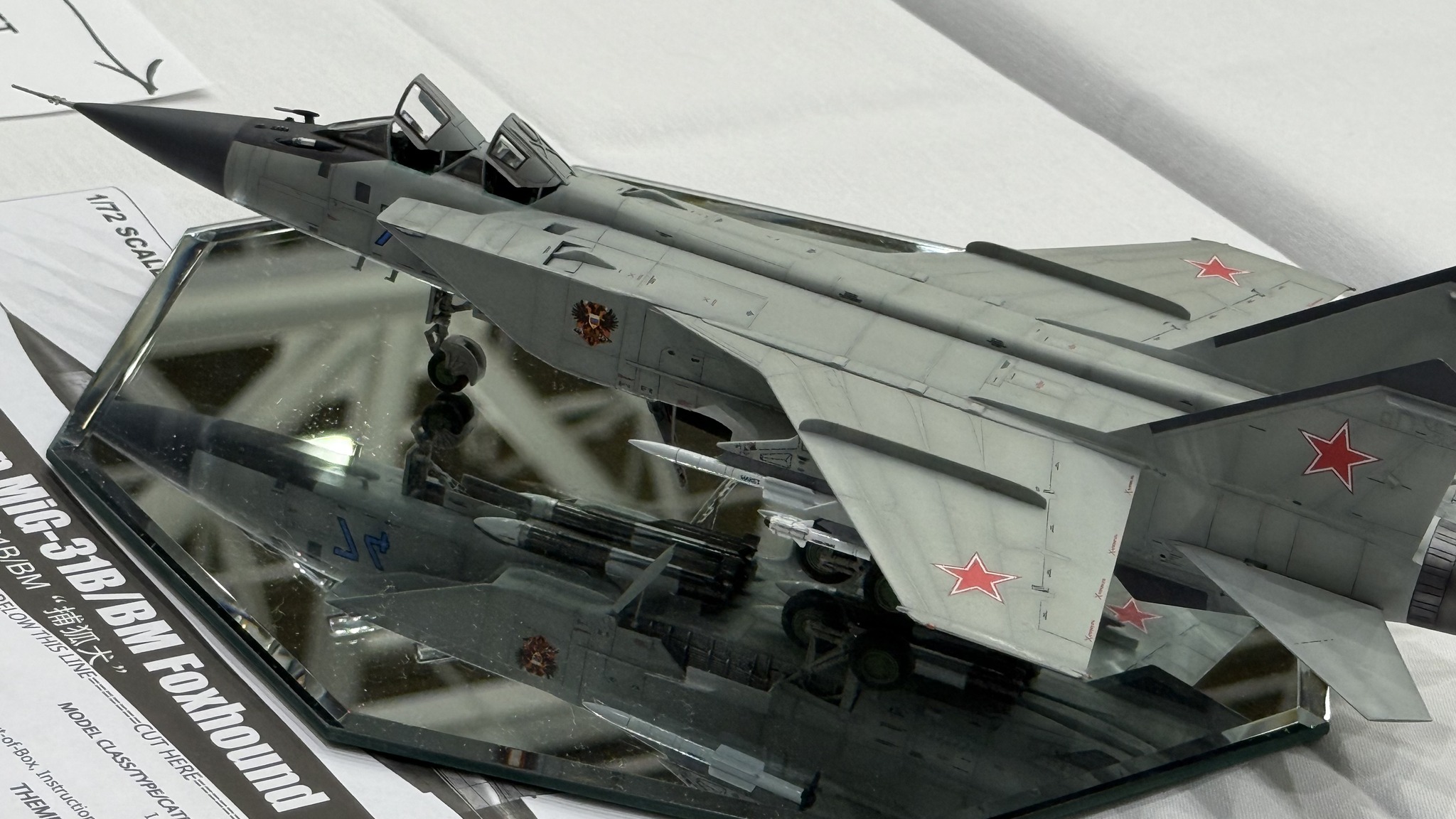 Mig-31 Firefox 1/72 scale model kit