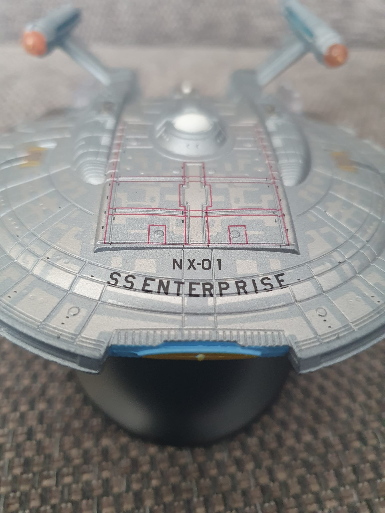 Eaglemoss I.S.S. Enterprise NX-01 – Star Trek – Maquette Métal 1/1230 – Édition Spéciale Miroir