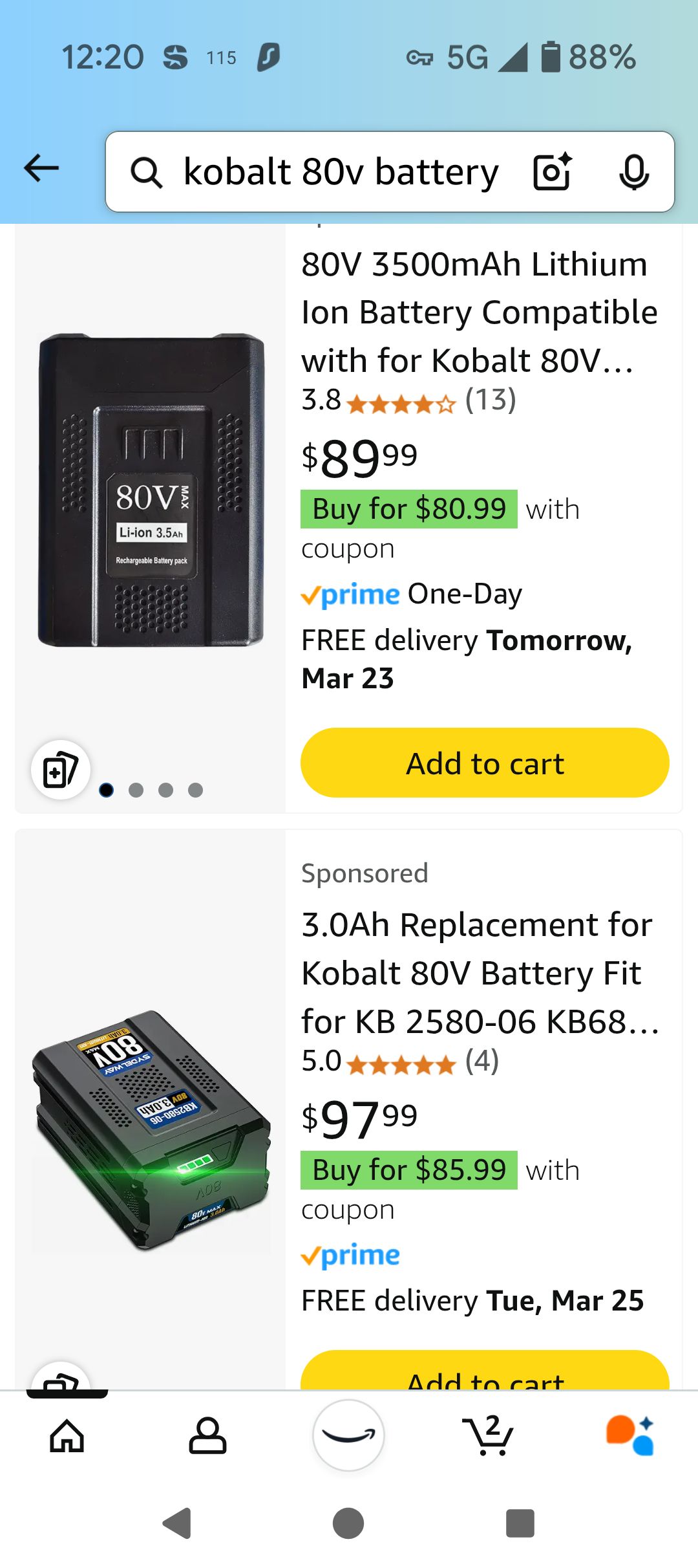 CaliHutt [Upgrade!!] 2Pack 24V 6.0Ah Replacement Battery