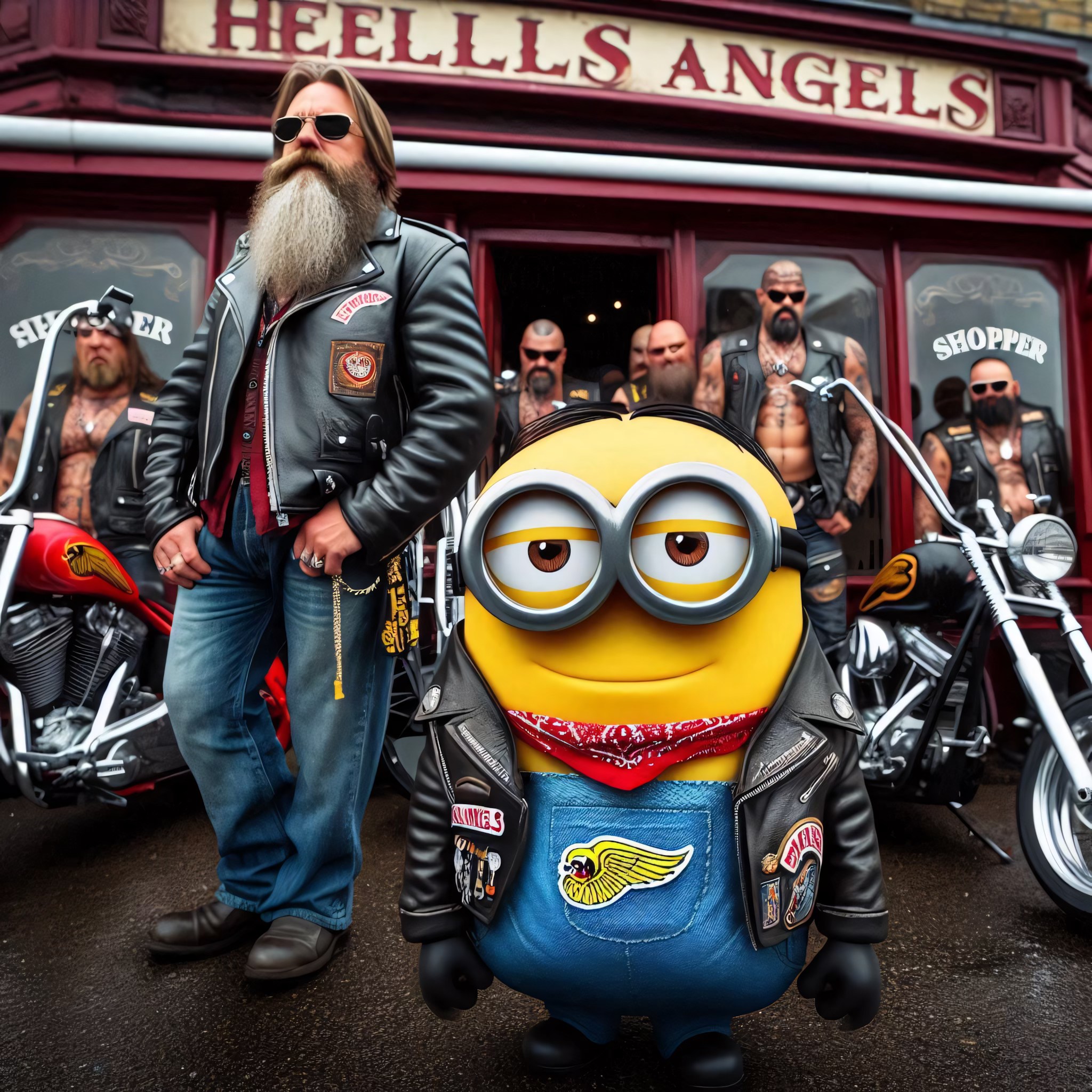 Hells Angels warning about minions