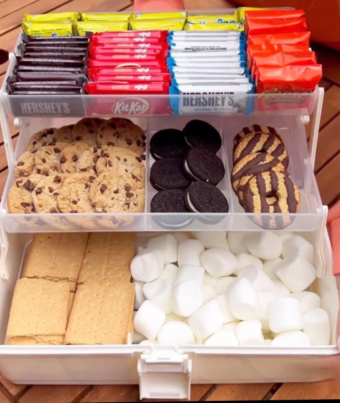 hersheys smores tackle box Glow-In-The-Dark HERSHEY'S S'mores Caddy Product Dimensions Mr. Bar-B-Q Hershey's S'mores Caddy