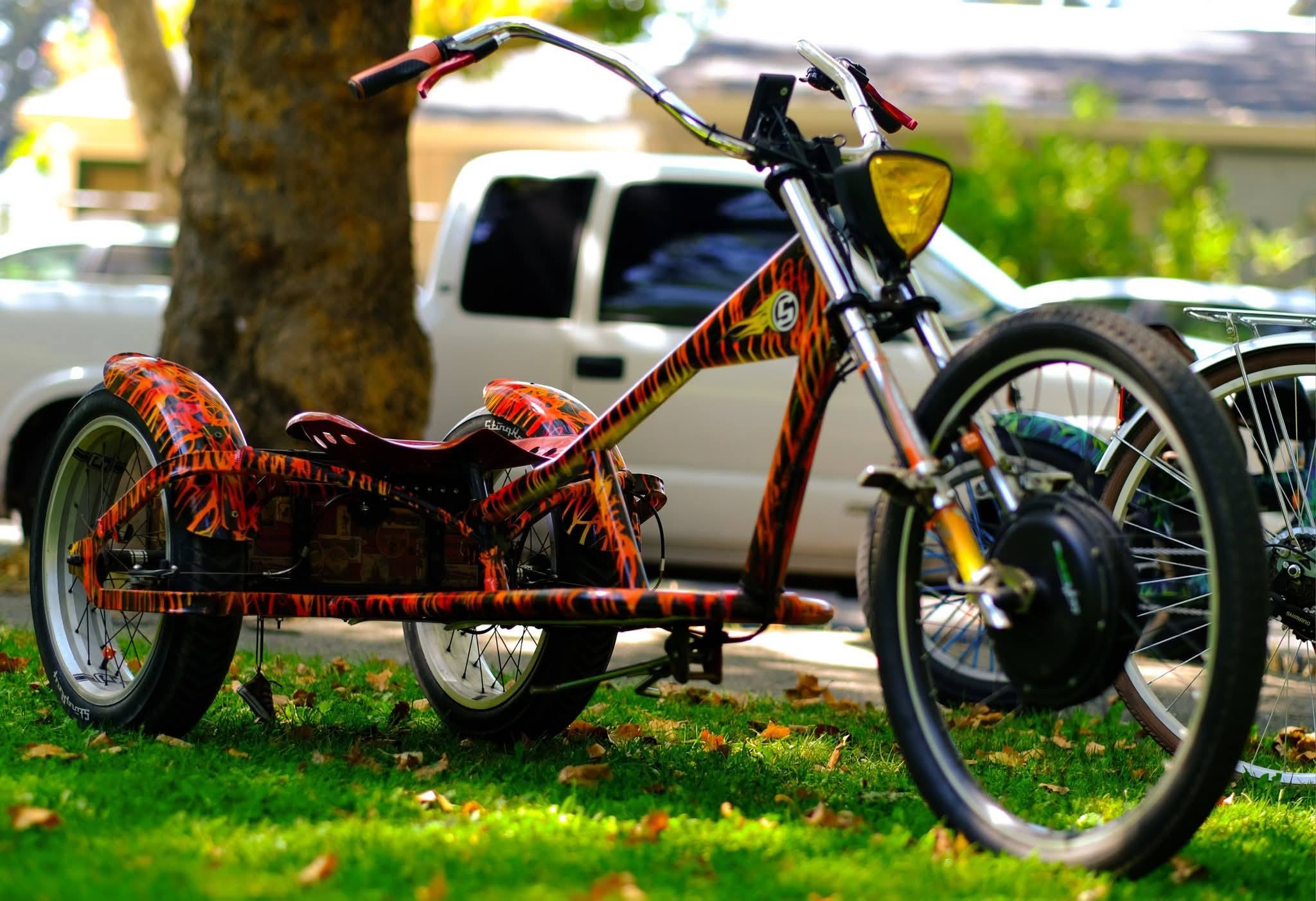 chopper 3 wheel bicycle AmishToyBox Groffdale Deluxe Kid's Trike (Yellow) : Toys & Games Handcrafted in Lancaster County Electric adult tricycle made from