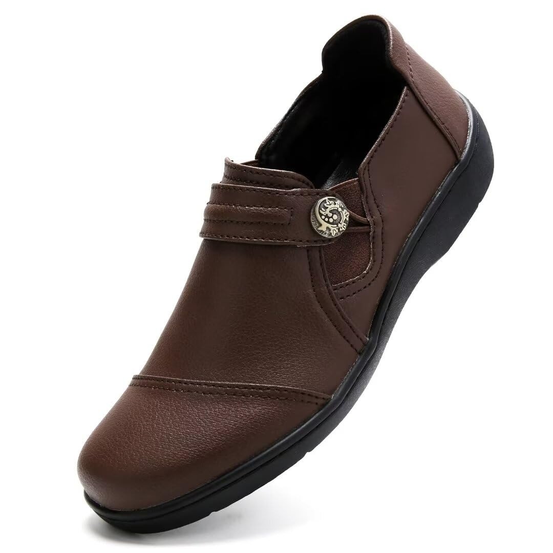 walking dress shoes ladies KORDAL Women's Classic Penny Loafers – Leather Slip-On Shoes, Comfortable Flats For Office, Work, Everyday Penny Loafers For Women 20_under_select_xl