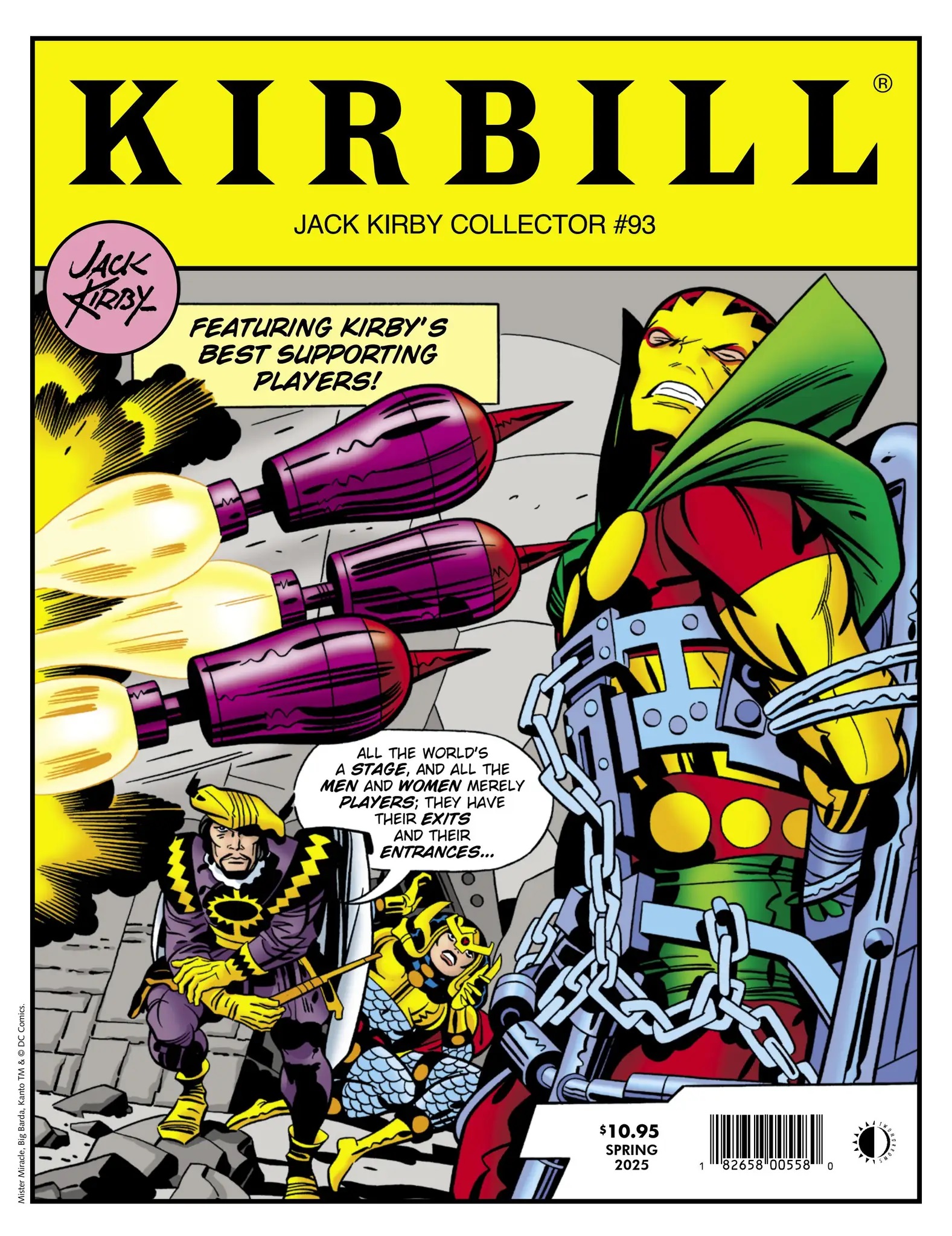 Recently read and enjoyed: The Jack Kirby Collector No. 93.