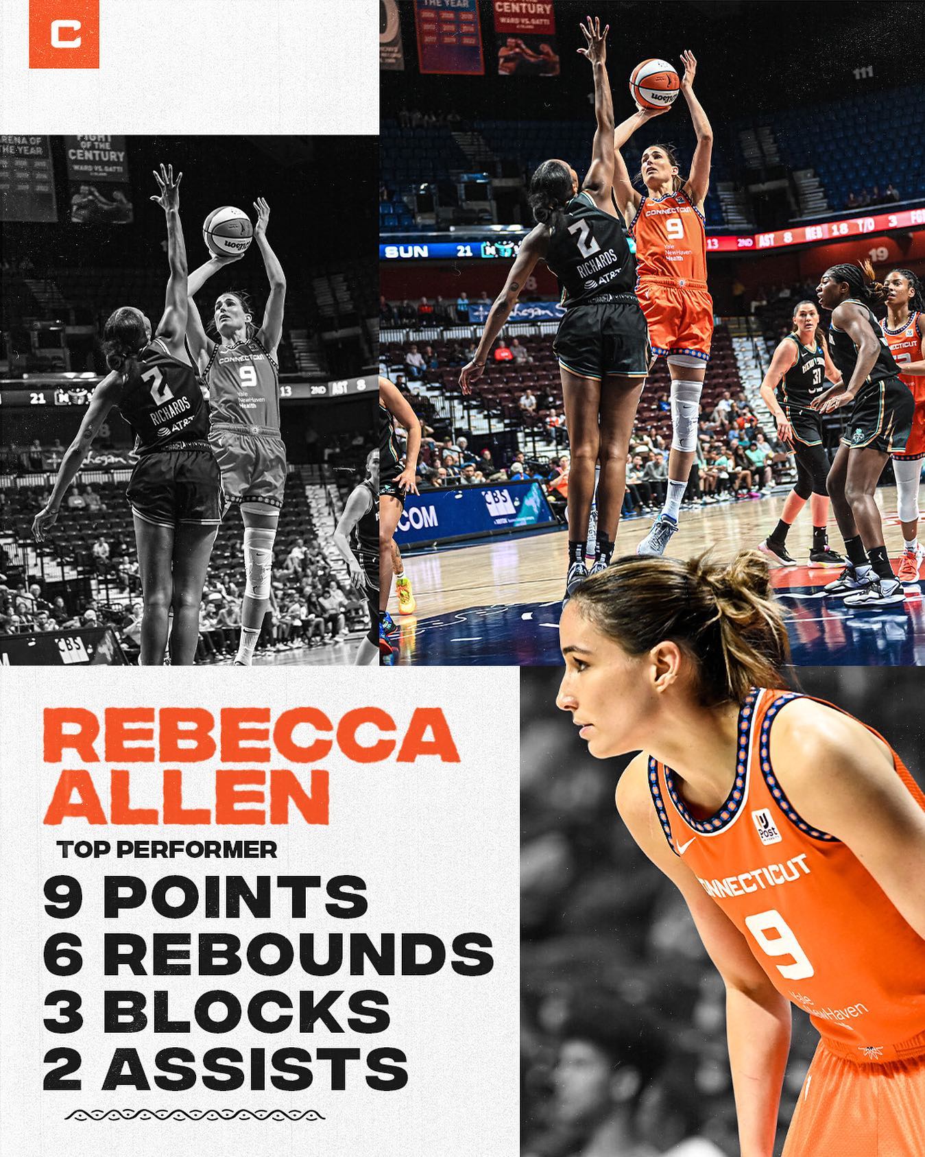 Connecticut Sun - BIG BECCCCC 💪 @bec.allen9 has made... | Facebook
