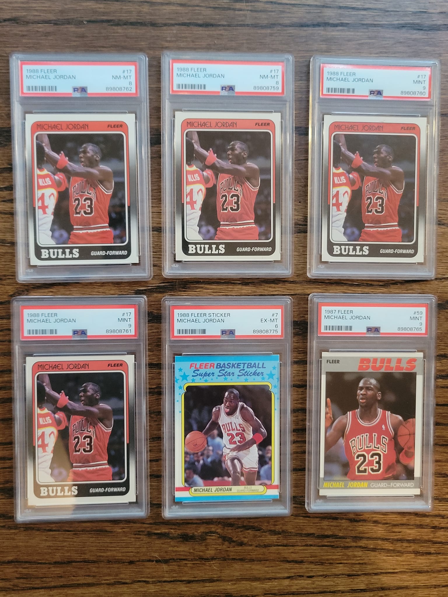 First PSA submission for 88 Fleer basketball card