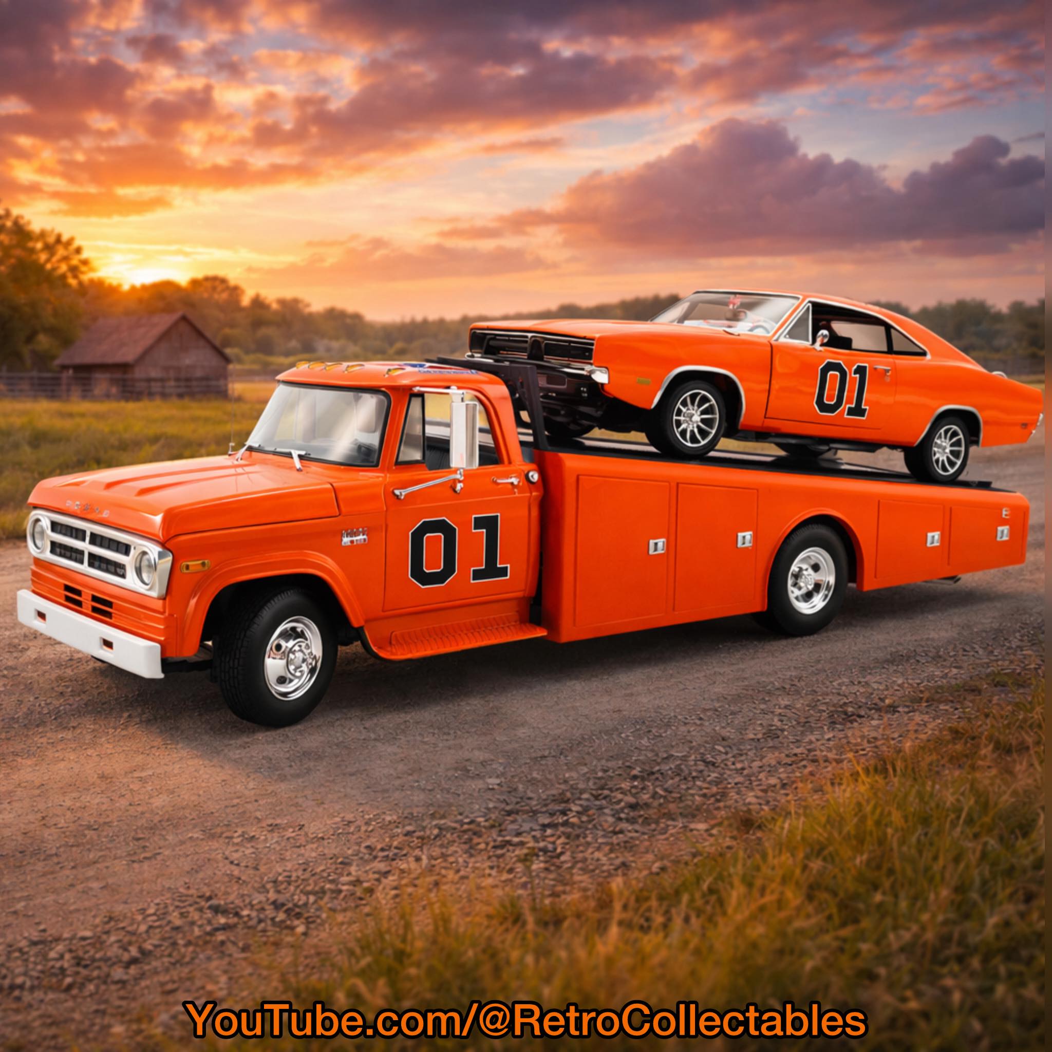 1970 Dodge D-300 'The Snake' 1:18th scale ramp truck by Acme