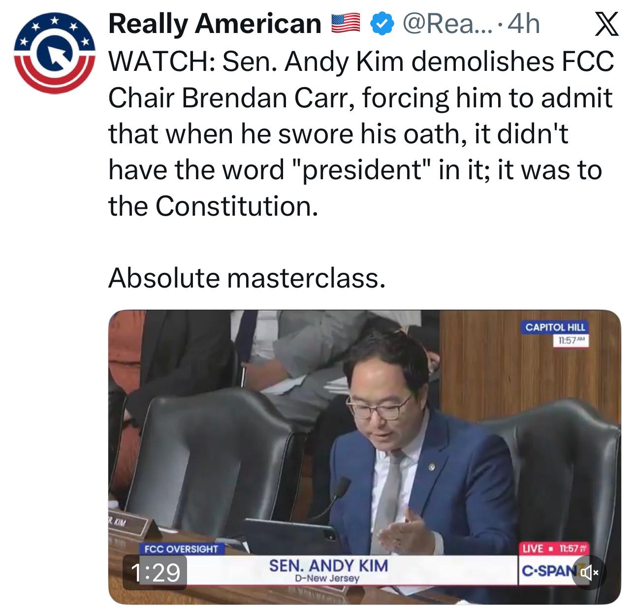 Jay - Sen. Andy Kim is a bad ass. | Facebook