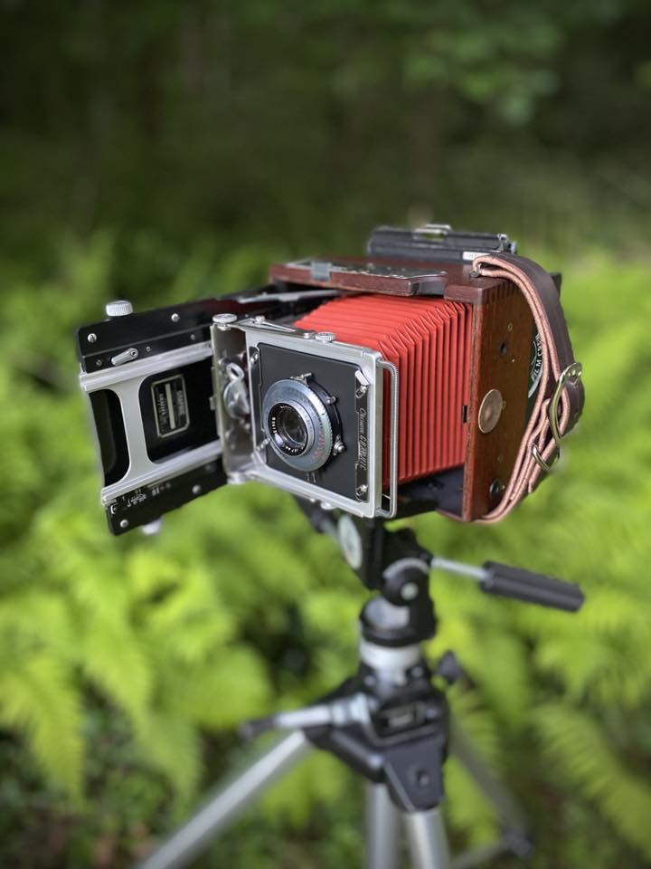 Testing Kodak Ektar lens on Graflex camera