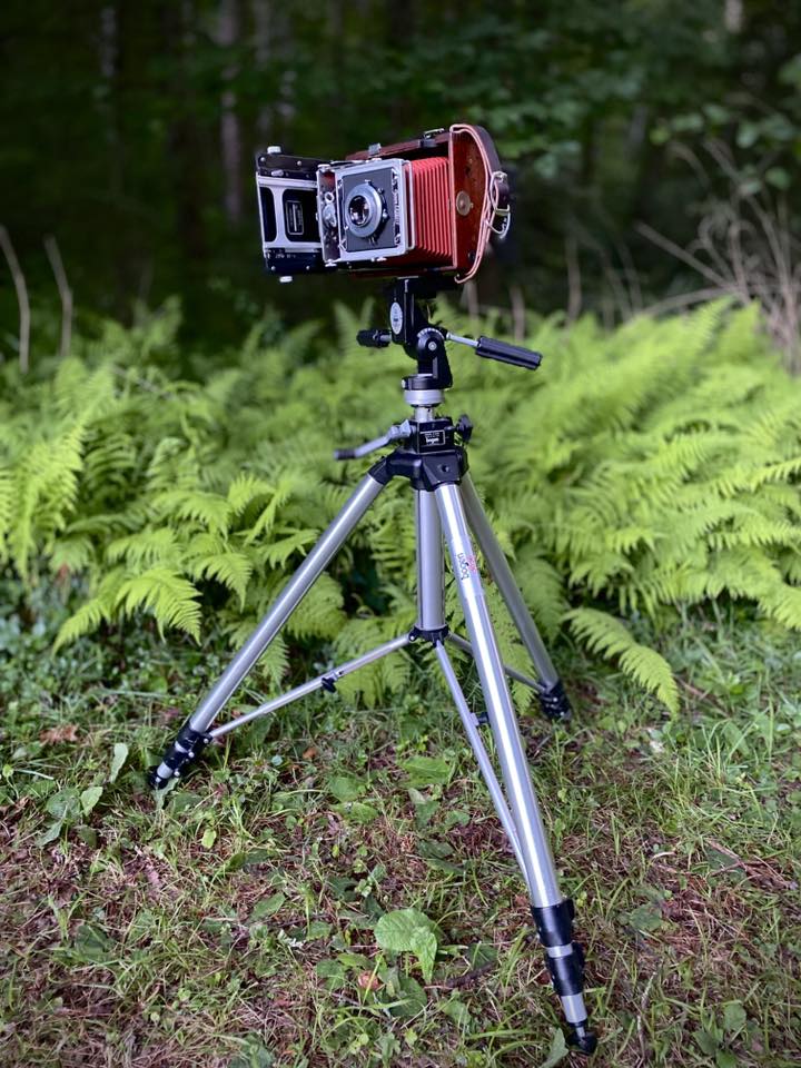 Testing Kodak Ektar lens on Graflex camera