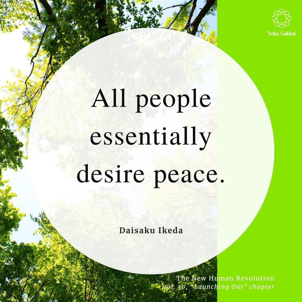 Daisaku Ikeda on unity for world peace
