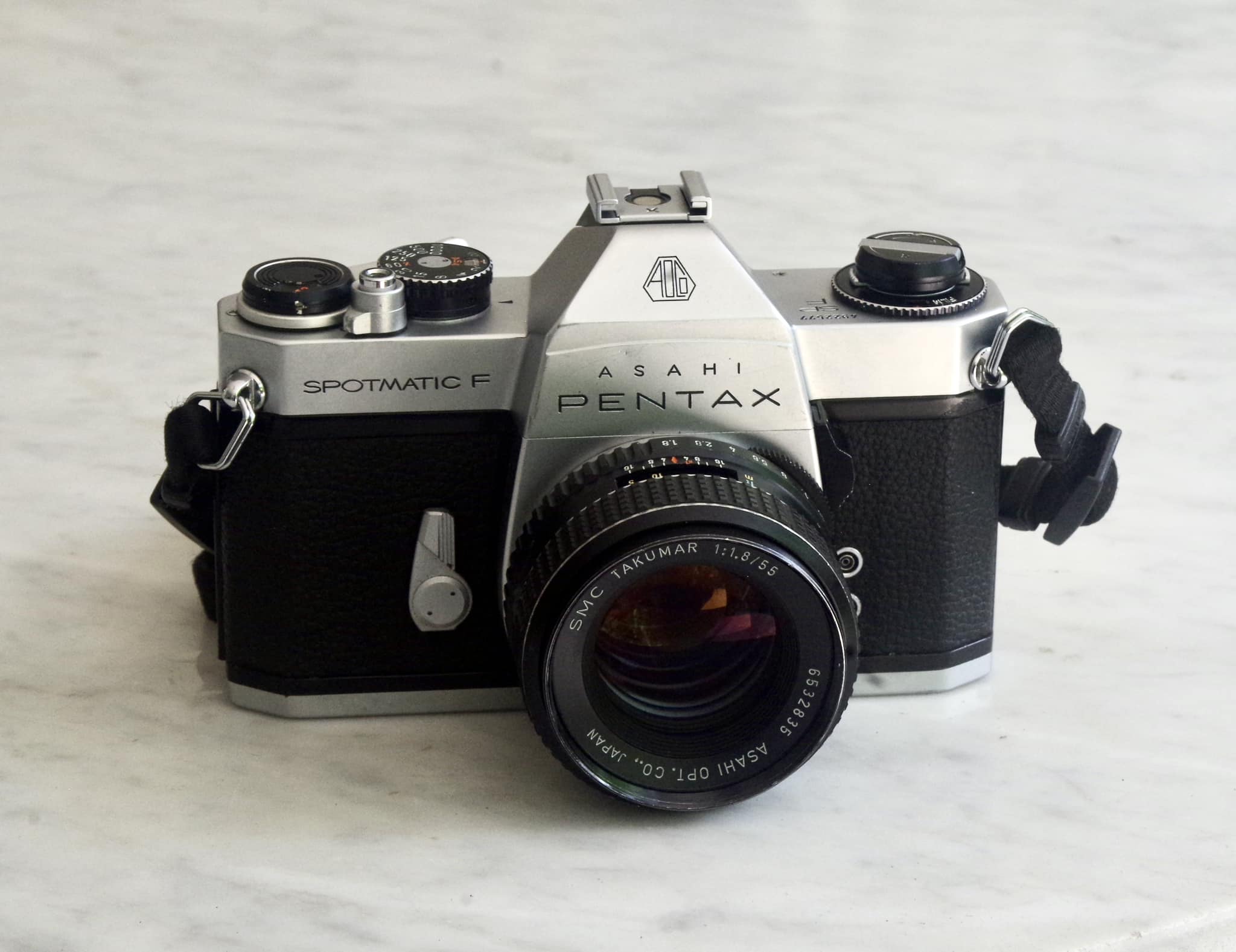 Pentax Spotmatic with Takumar 55mm f/1.8 lens