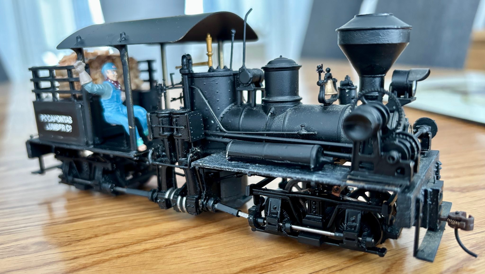 Backwoods Miniatures On30 Shay locomotive detailing kit conversion