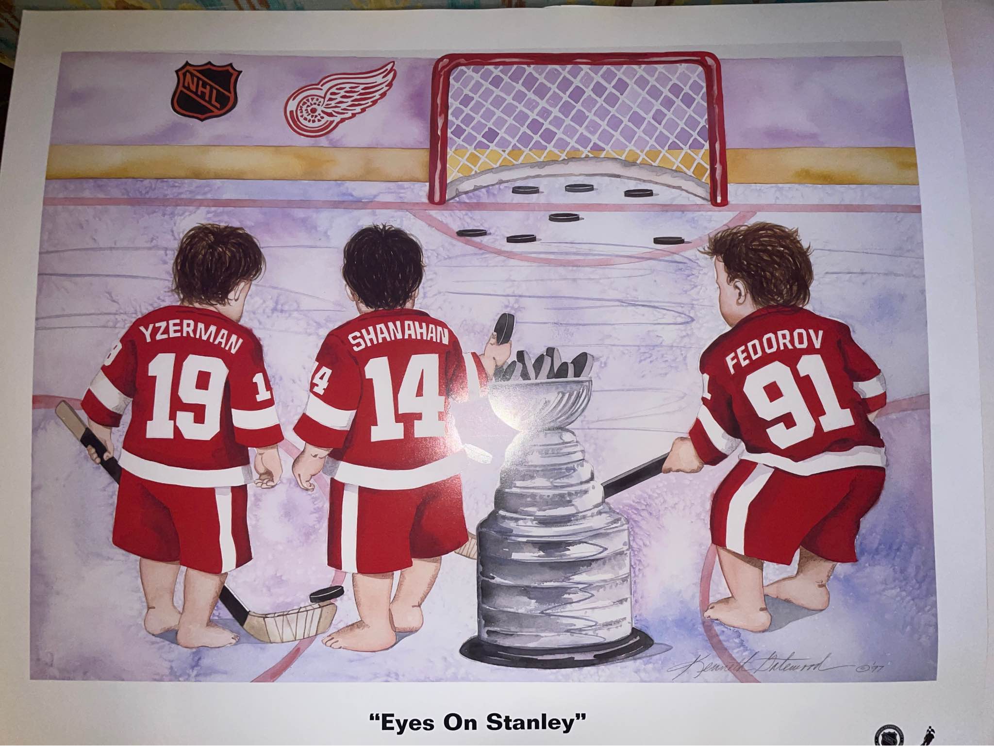 This is a limited edition lithograph by artist Kenneth Gatewood