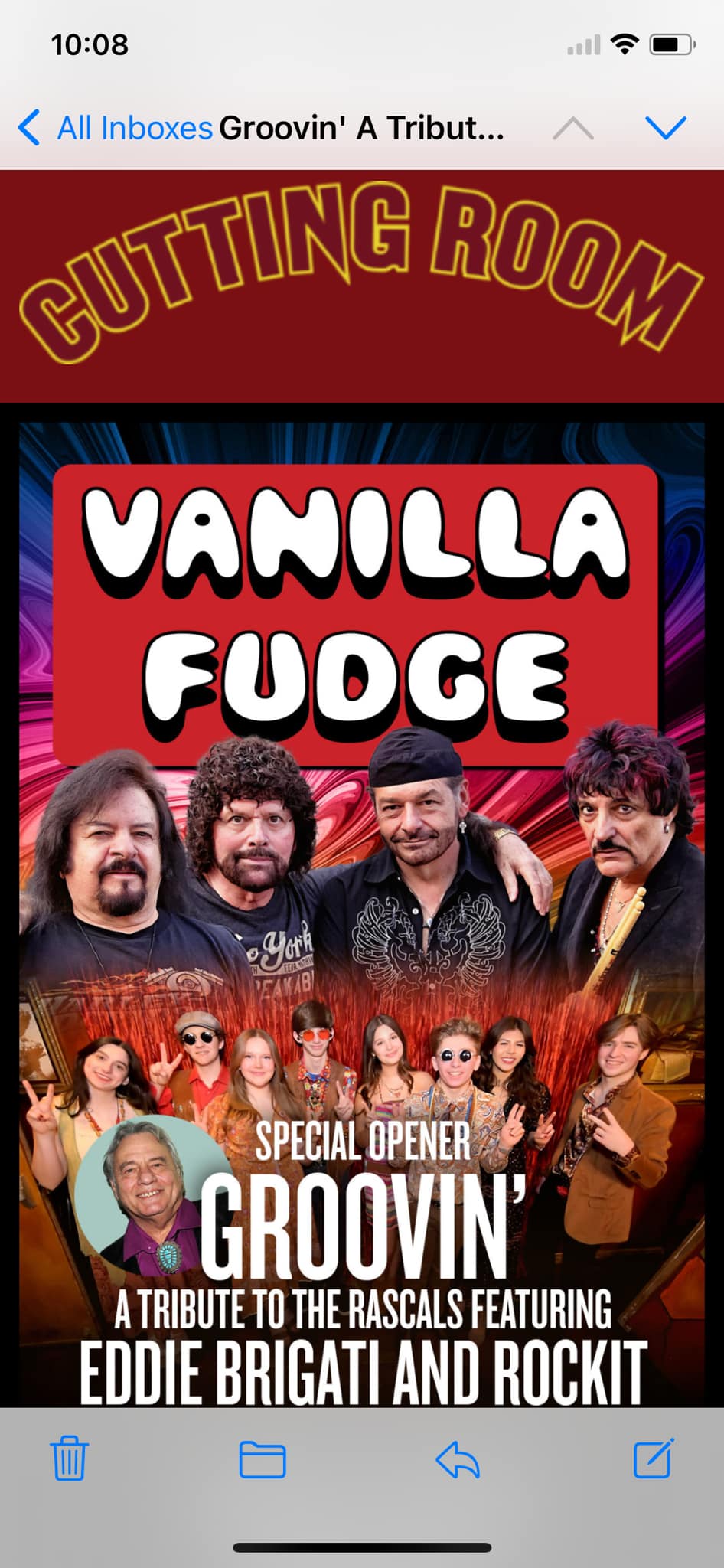 Vanilla Fudge at Fair Lawn High School in the 60s