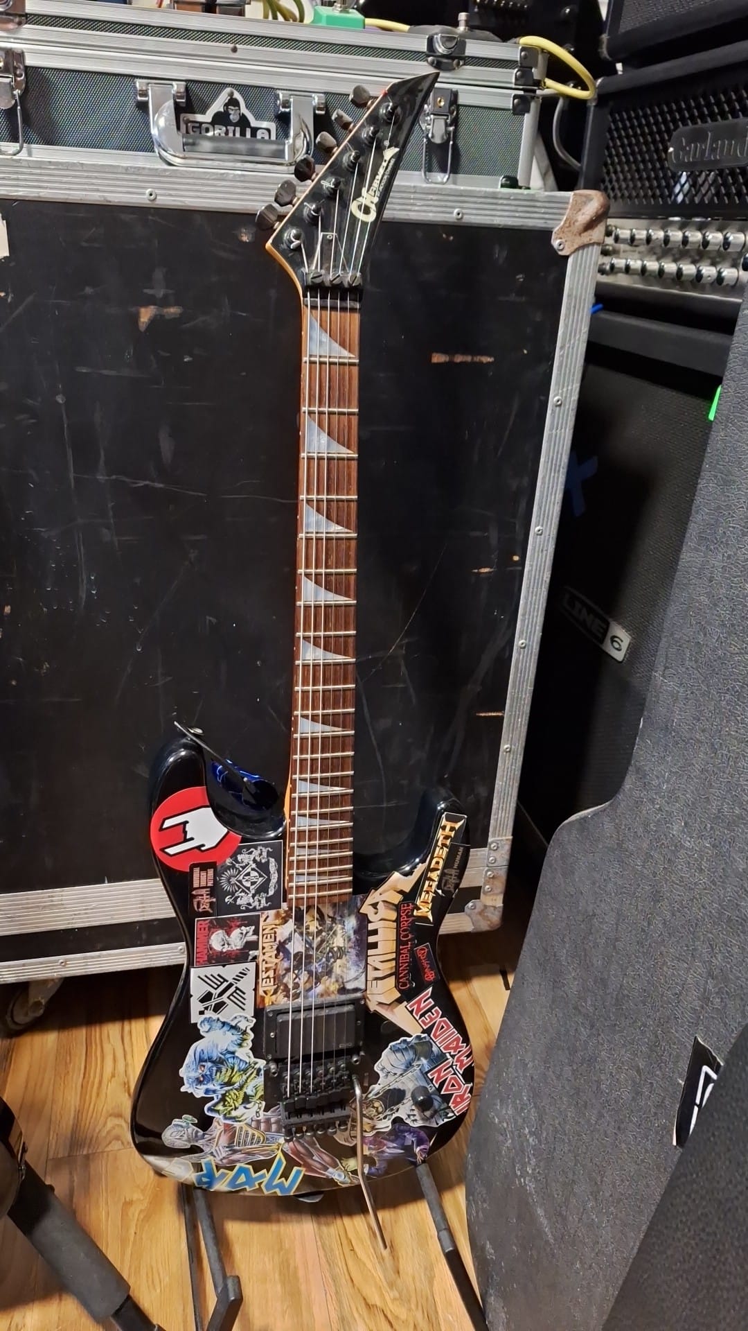 Modifying a Charvel guitar with a Model 4 neck and Mexican Charvel