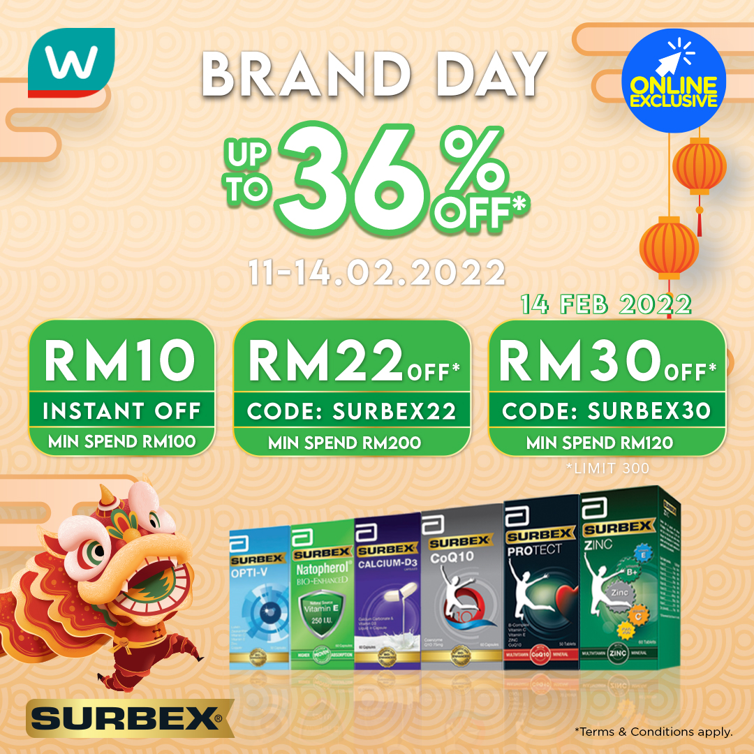 Watsons - [ONLINE EXCLUSIVE | SURBEX] Healthy inside out...