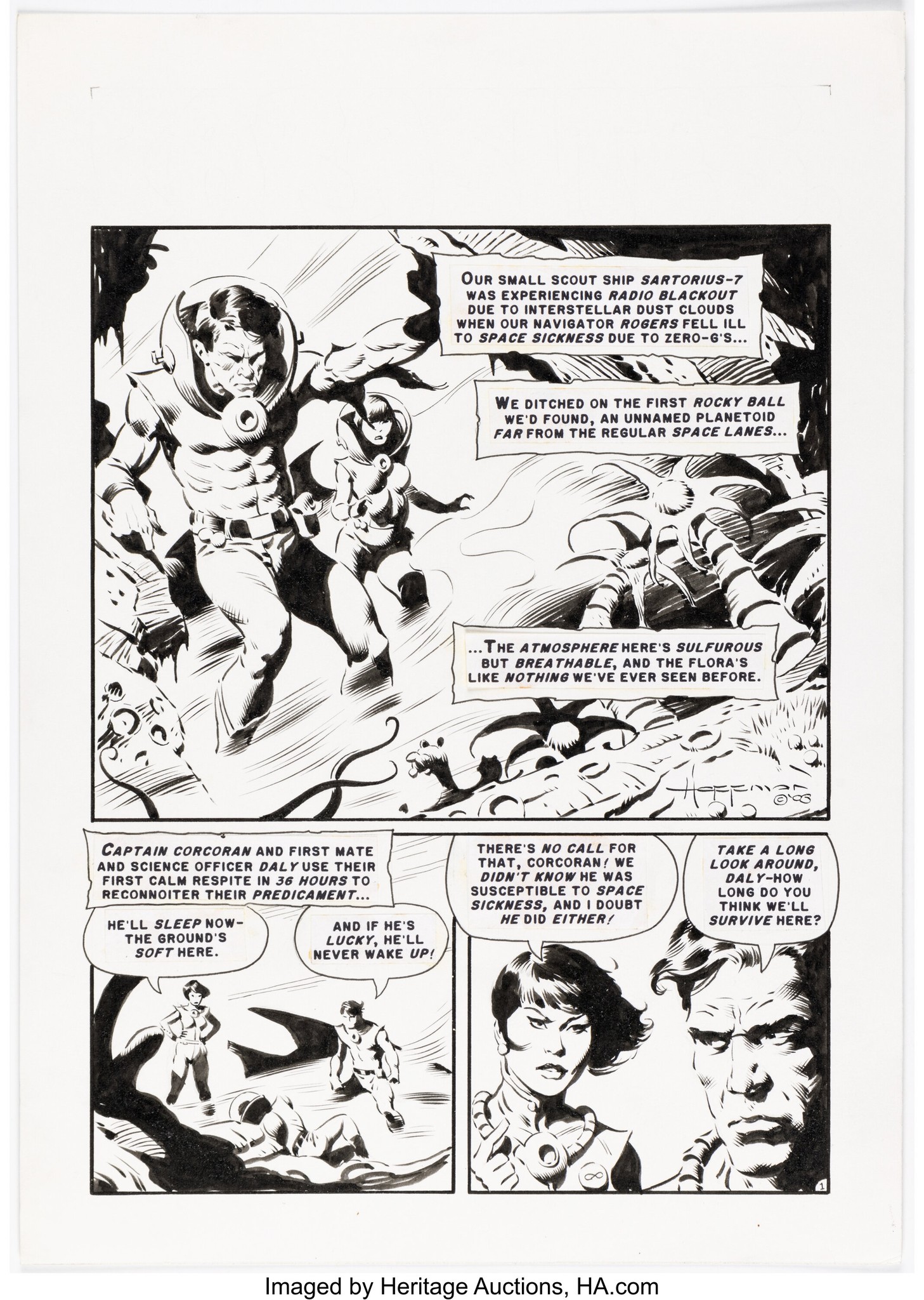 THE BOOK OF ART 1〜10 This page by Mike Hoffman is up for bid at Heritage. Nice EC