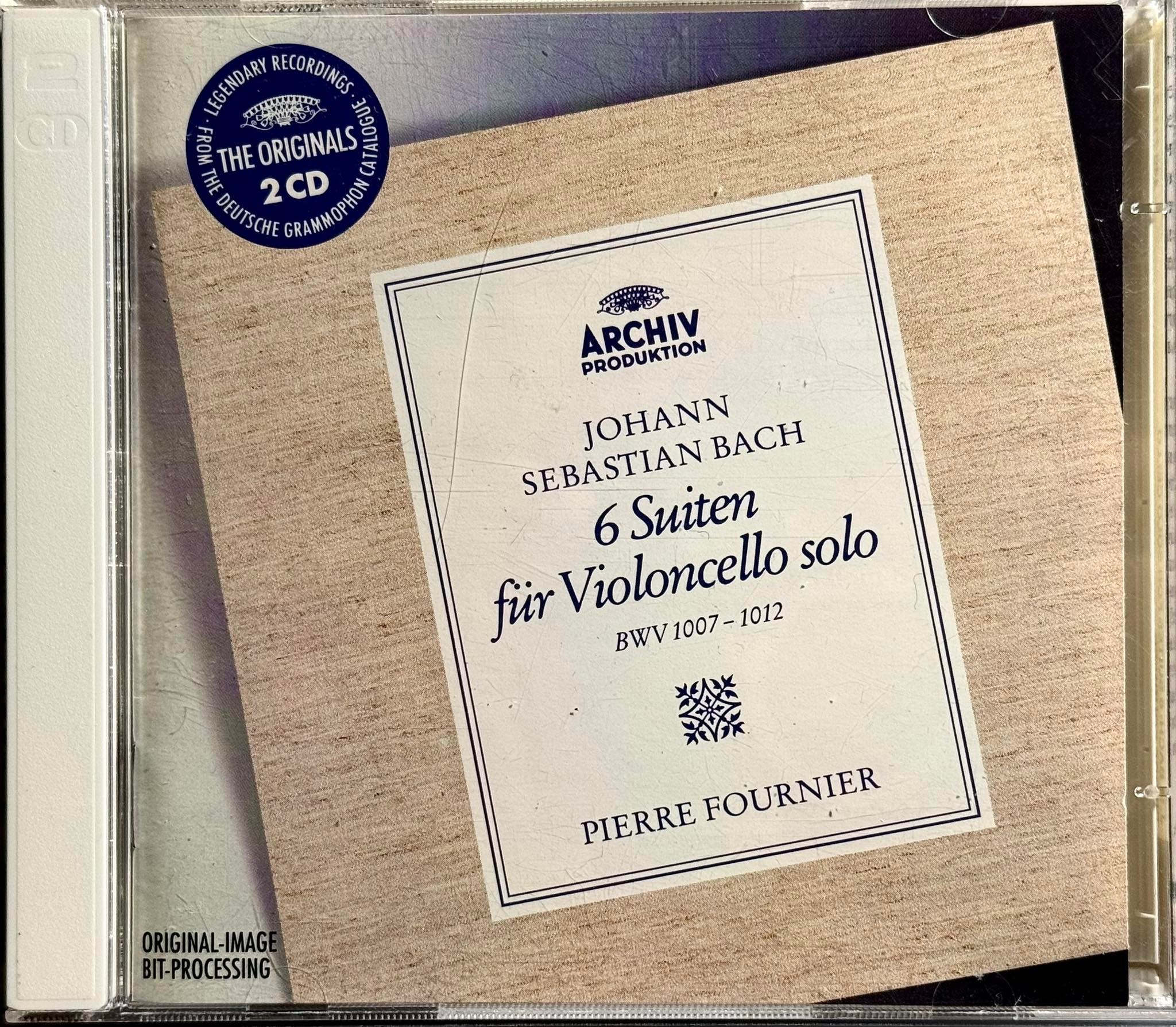 JS Bach : 6 Suites for solo cello, BWV 1007-1012 Pierre Fournier 2 CDs