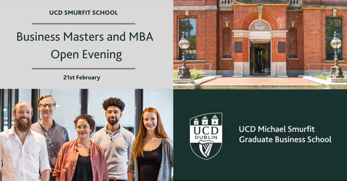 UCD Michael Smurfit Graduate Business School - We're looking forward to ...