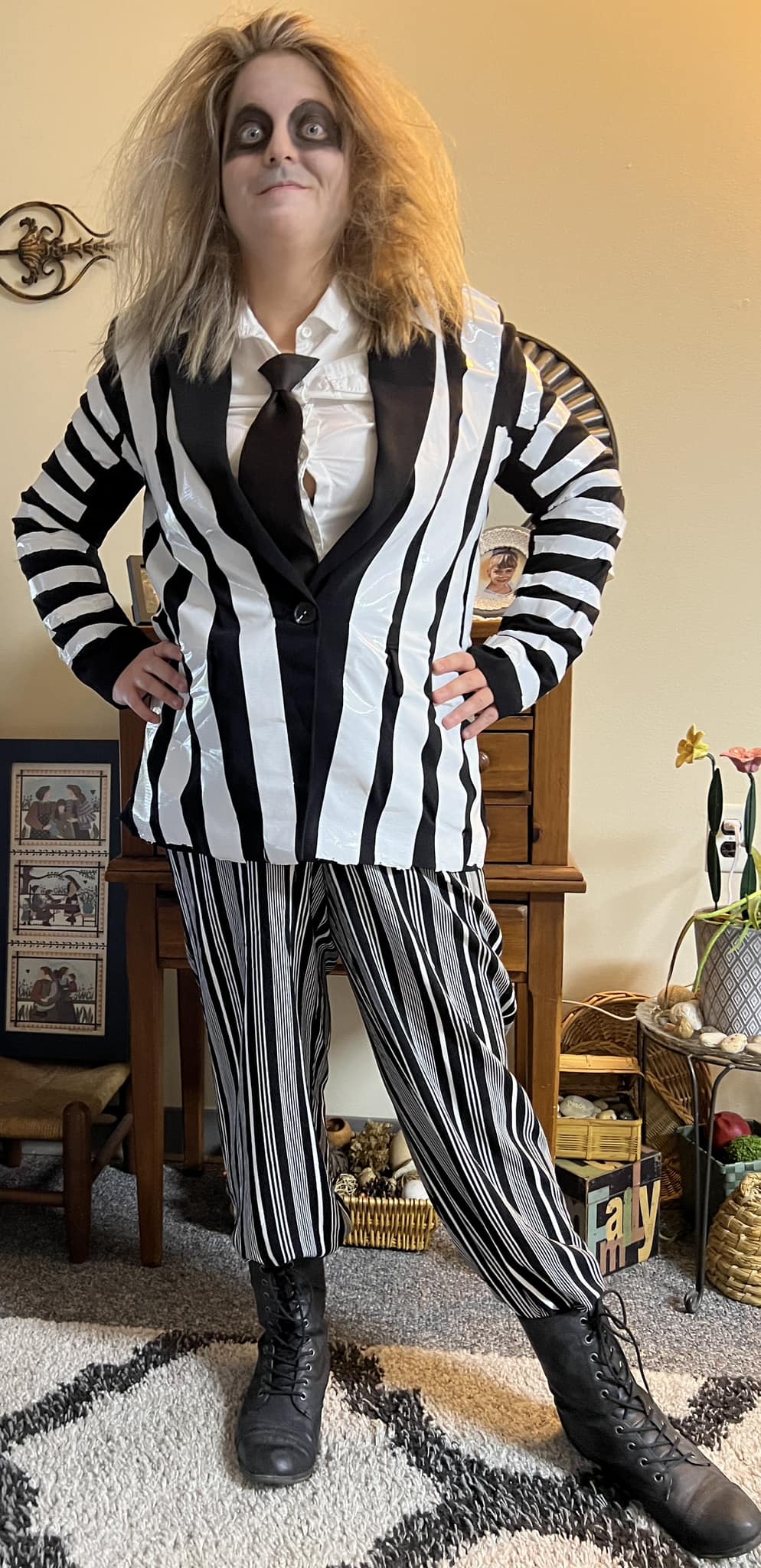 millie bobby brown beetlejuice inspired dress You look like Winona Ryder” 😝 #halloween #beetlejuice #halloweencostume promo_oct_20