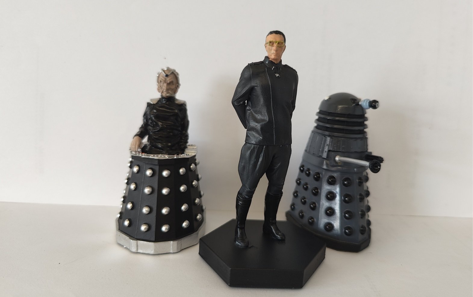 Nyder figure from Genesis of the Daleks with Davros and Dalek