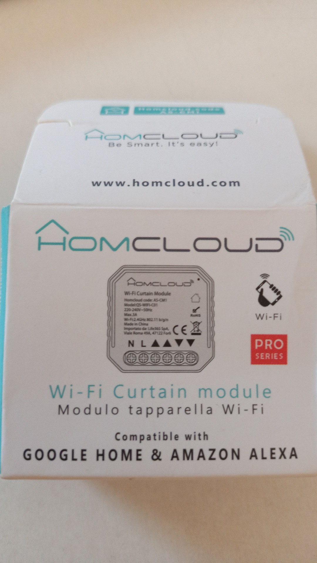 Modulo Smart WiFi Tuya Per Tapparelle – 4 Pezzi, Controllo Vocale Alexa/Google, Timer E APP