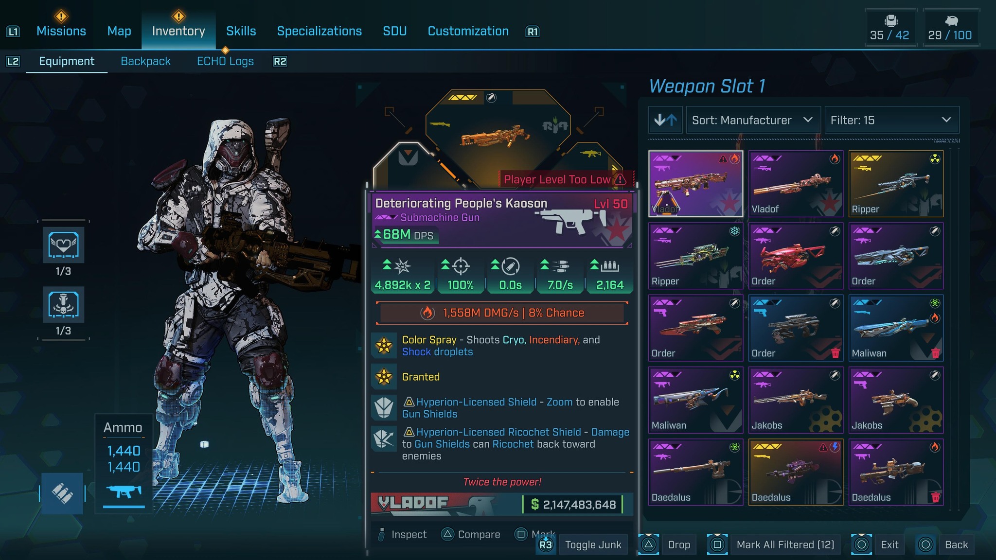 Hellwalker - Borderlands 4 Legendary Weapon - Mobalytics
