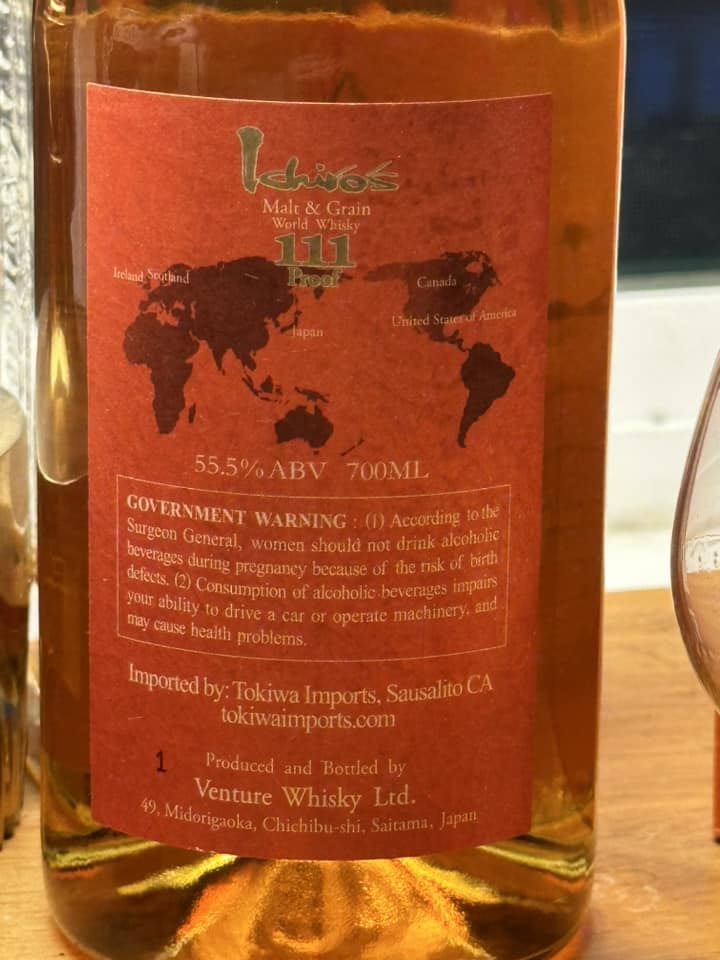 A toast to Japanese craft. Ichiro's Malt Chichibu takes center