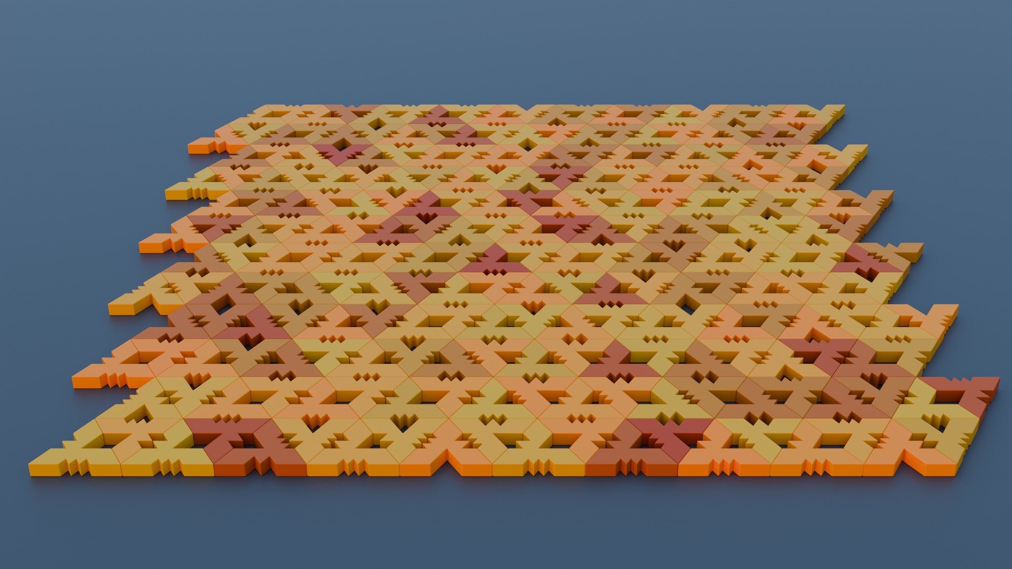 Mathematical Tiling and Tessellation | Another triangle Truchet based ...