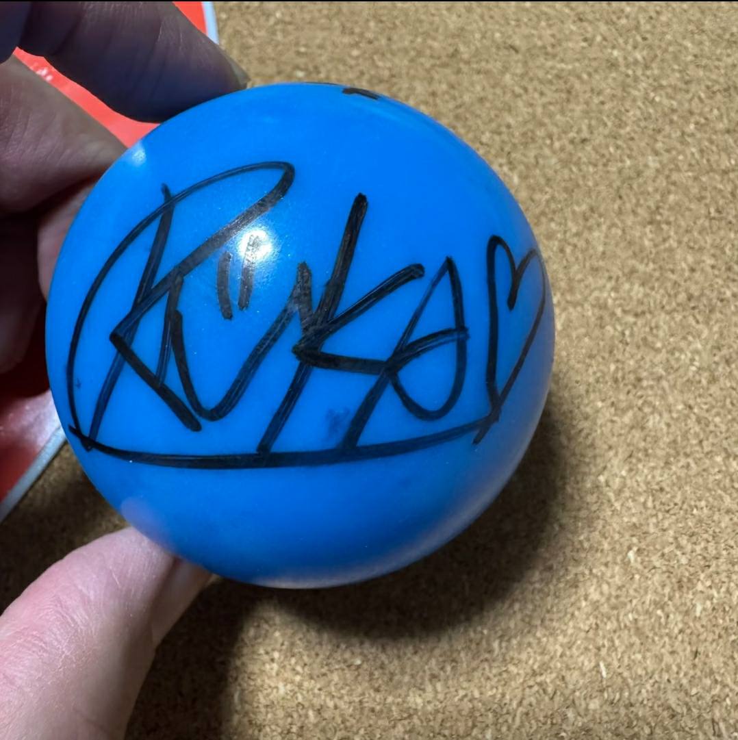 Lucky Monstiez got the signed ball from Ruka at Chiba concert