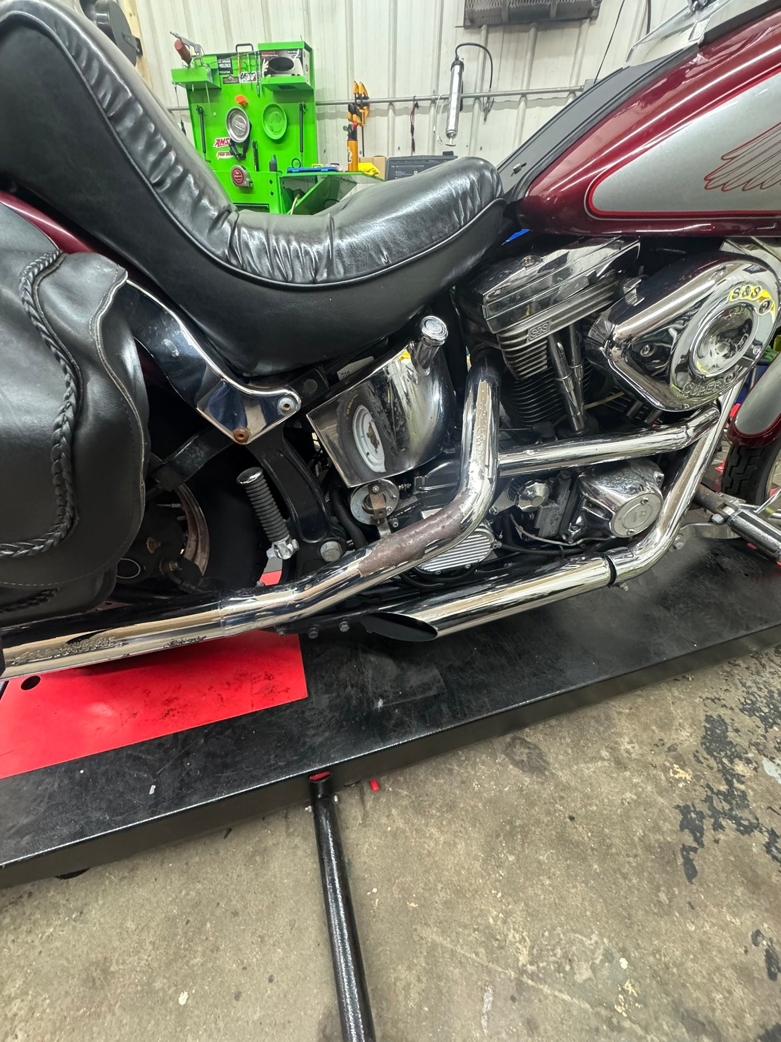 Rear heat shield for 1987 FXST Harley Davidson