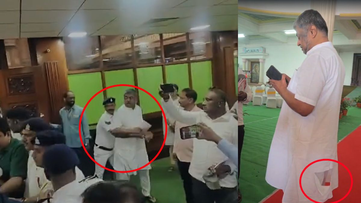 Brijesh - Tearing up the clothes of Shri B K Hariprasad, Senior ...