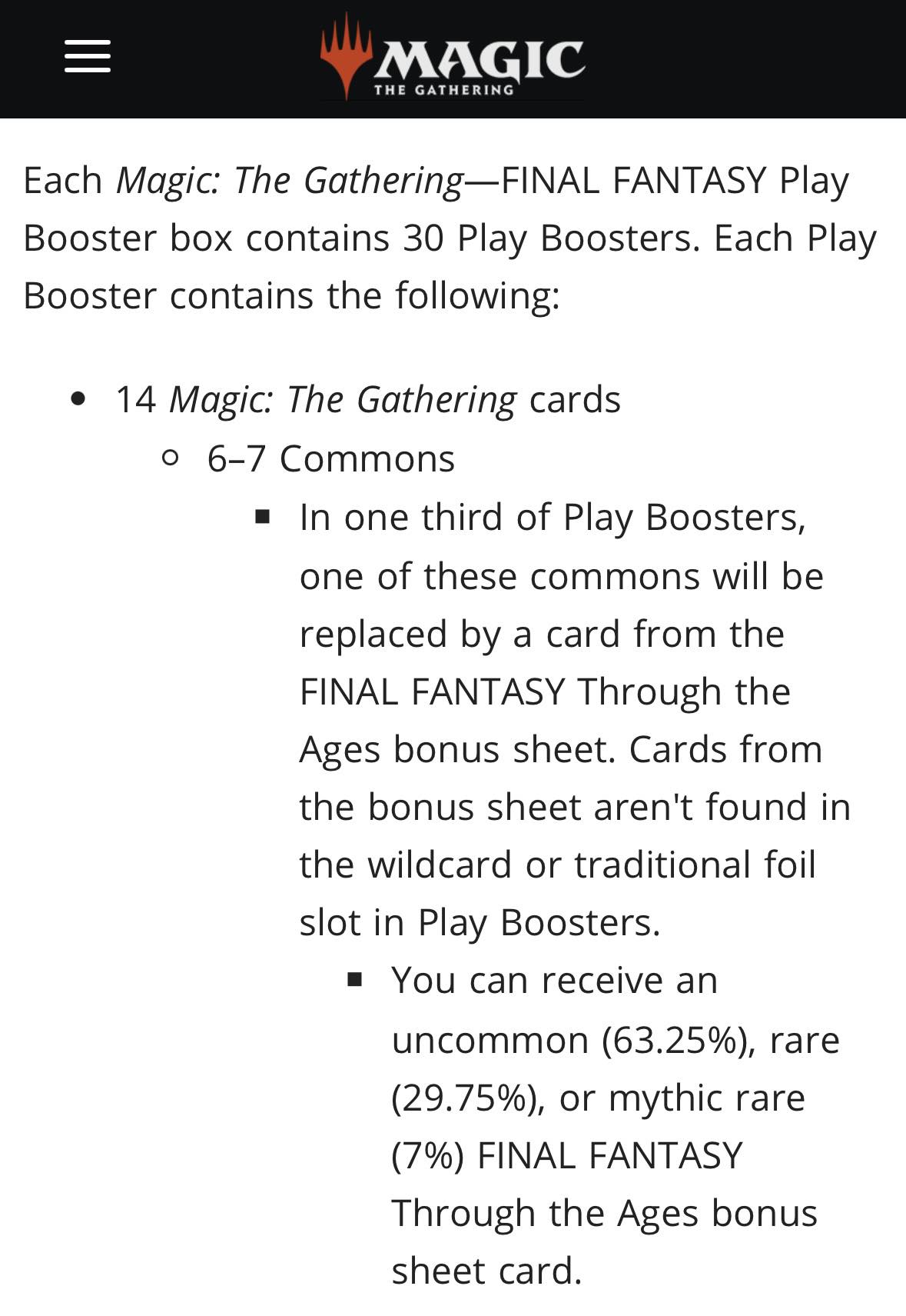 final fantasy play booster box contents MTG: Pack – GC Hobby and even visit their favorite locations on the back of a Chocobo Final Fantasy - Play Booster