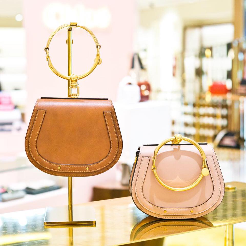 Chloé small Nile bracelet bag is a compact version of this