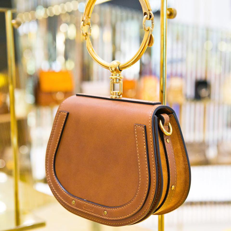 Chloé small Nile bracelet bag is a compact version of this