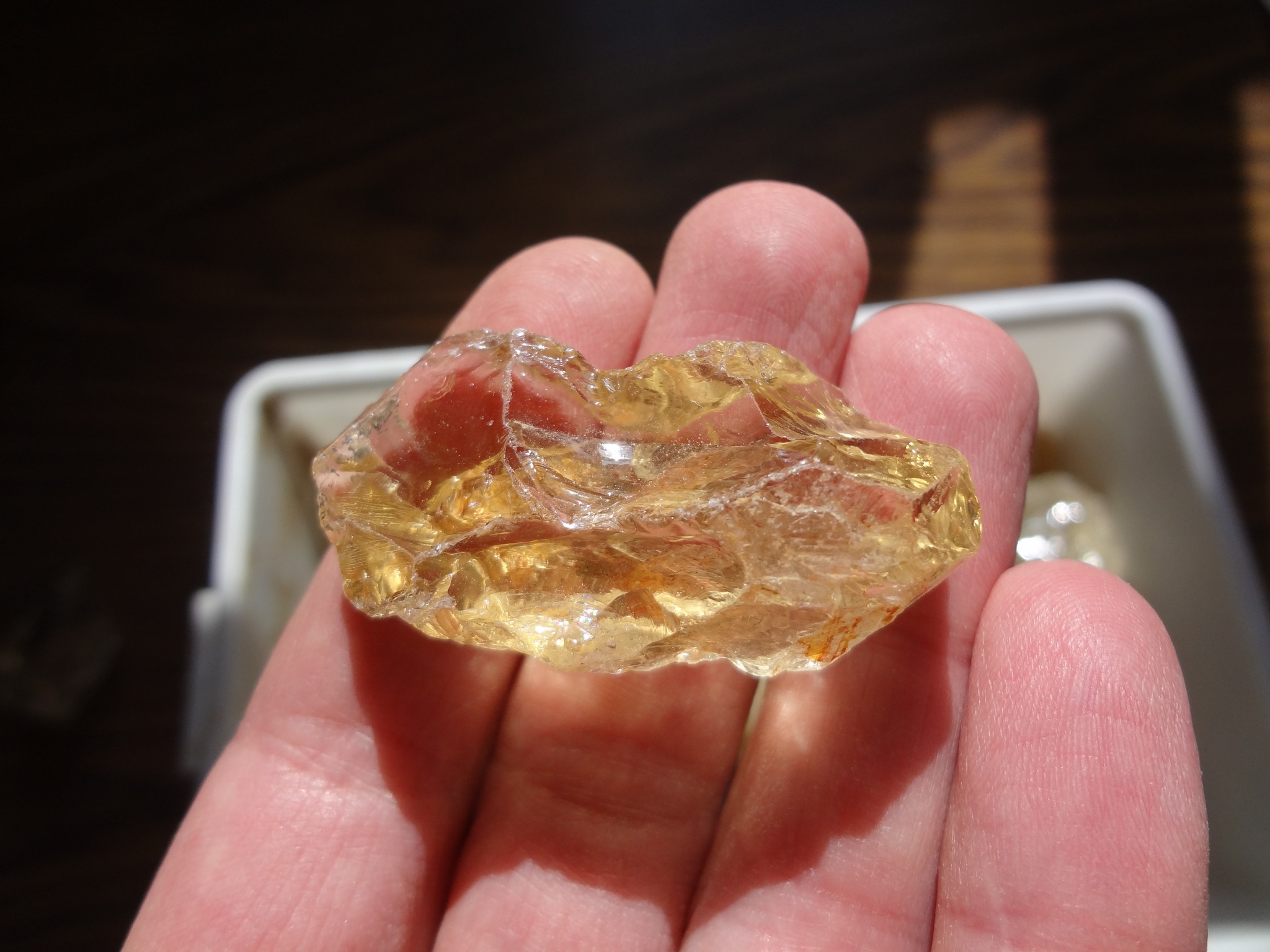 Citrine quartz mistaken for sunstone in Oregon