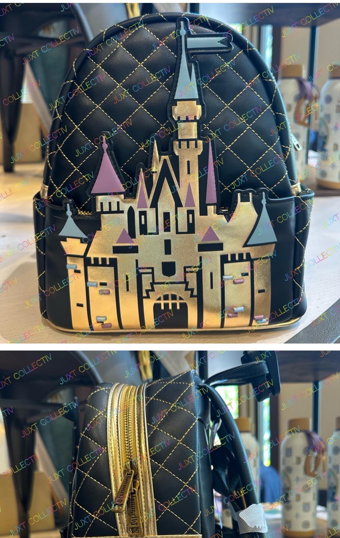 disneyland castle mini backpack Loungefly Disney Princess Series Sleeping Beauty And at last i see the light and its like the fog has lifted and at last i see the light and its like the sky is new and its warm and real and bright and the world has somehow shifted all at once Belle Castle Collection Mini Backpack