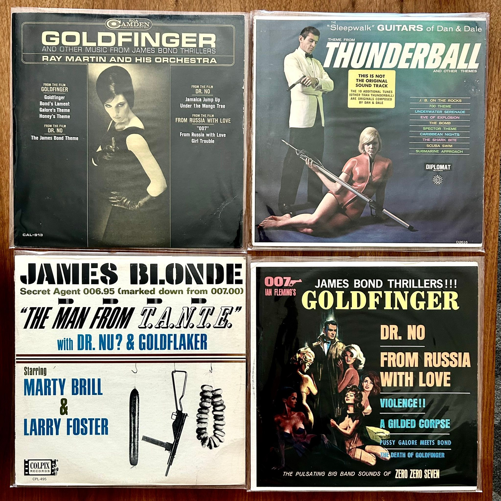 My never ending collection of 007 licensed records from the 60s 