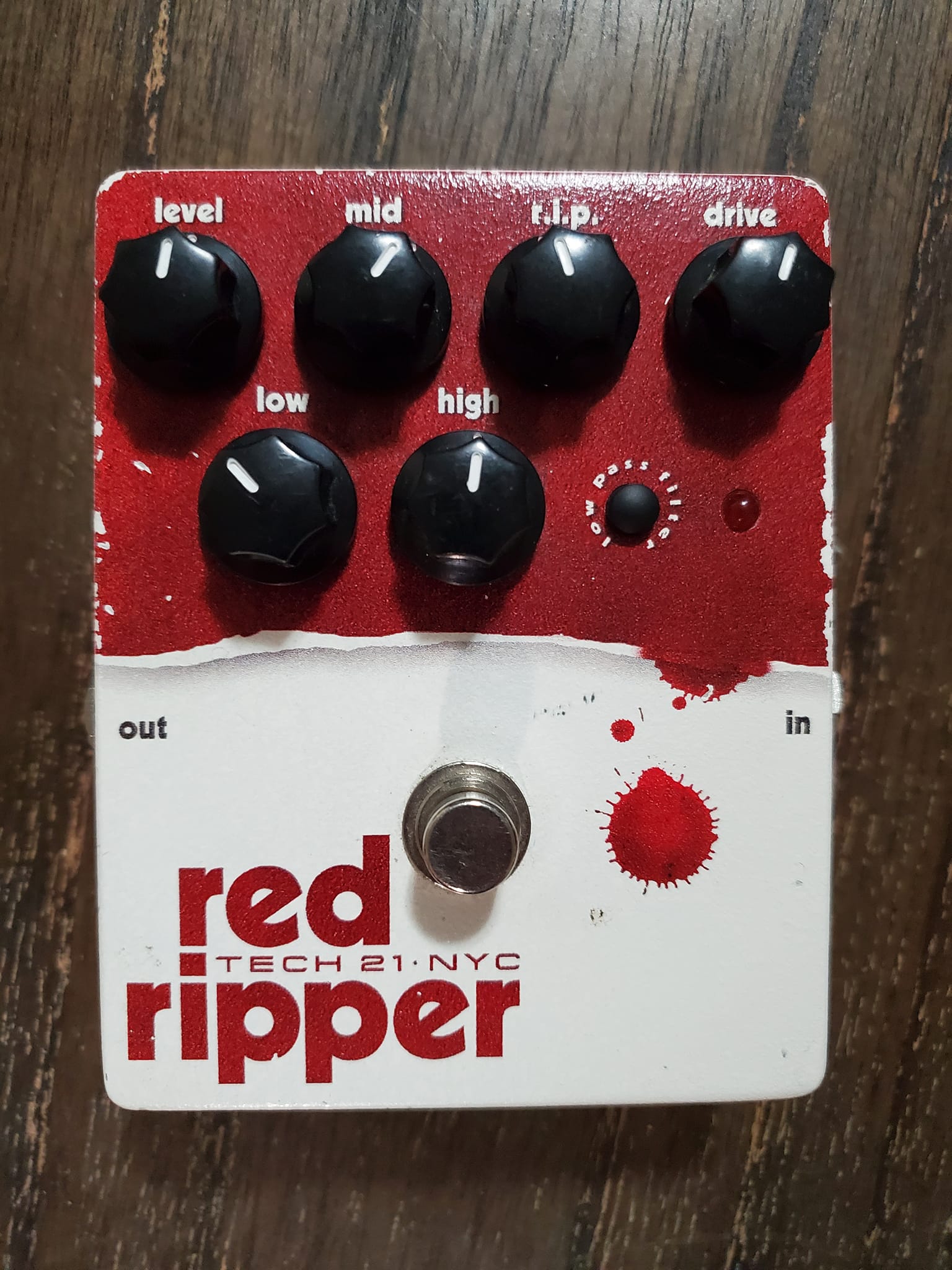 Tech21 Red Ripper pedal for downtuned guitar and bass