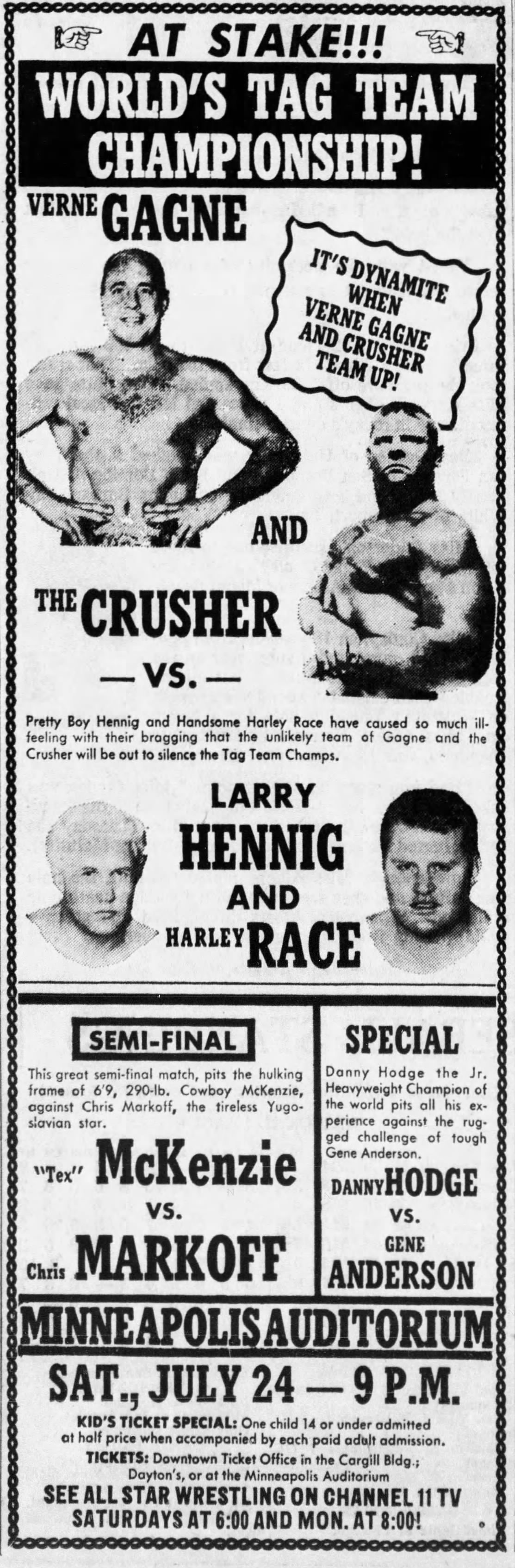 Professional Wrestling Historical Society | On this date, 60 years ago ...