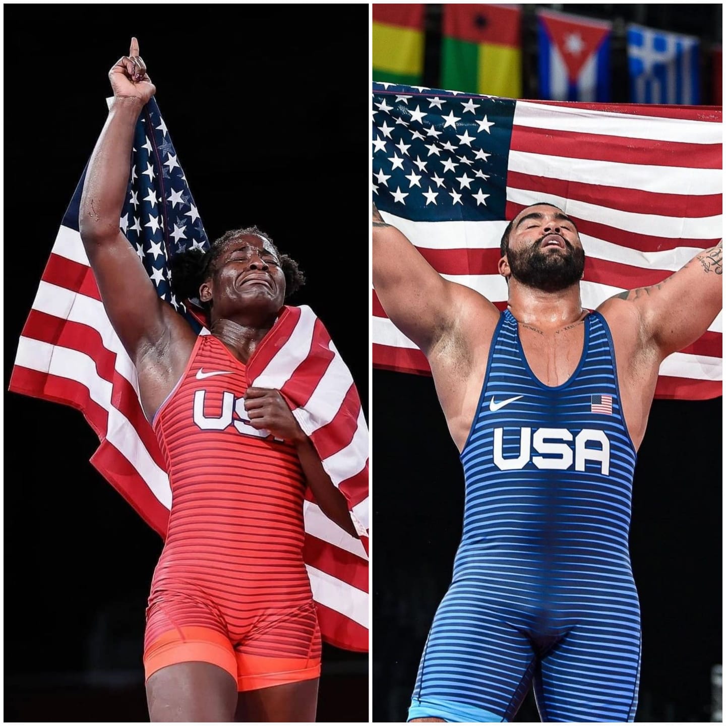 WrestleTokyo 125kg Olympic champion, @gablesteveson 🇺🇸. #Tokyo2020